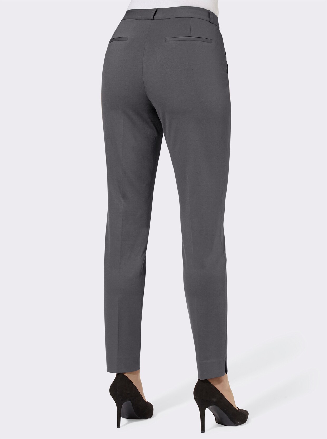 Bügelfaltenhose - anthrazit