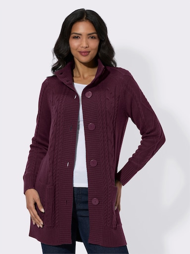 Strickjacke - burgund