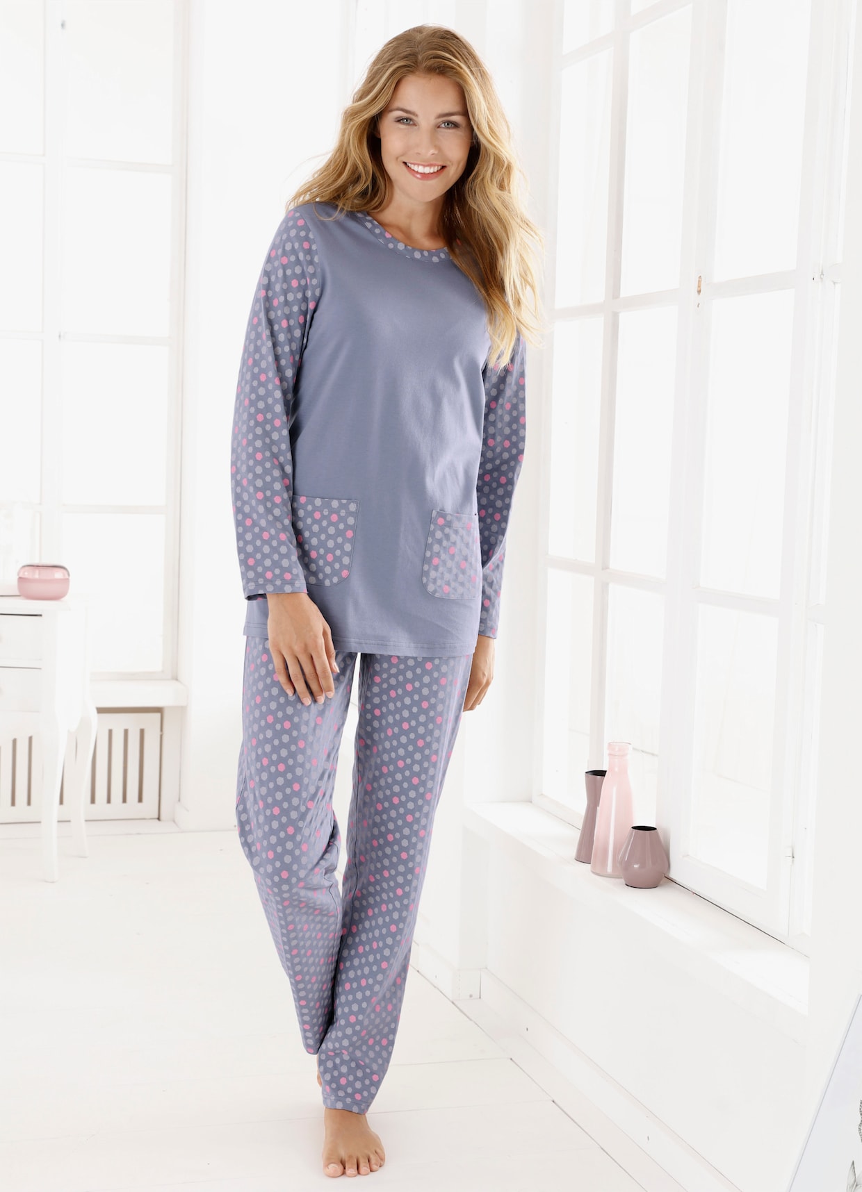 Pyjama - paars geprint
