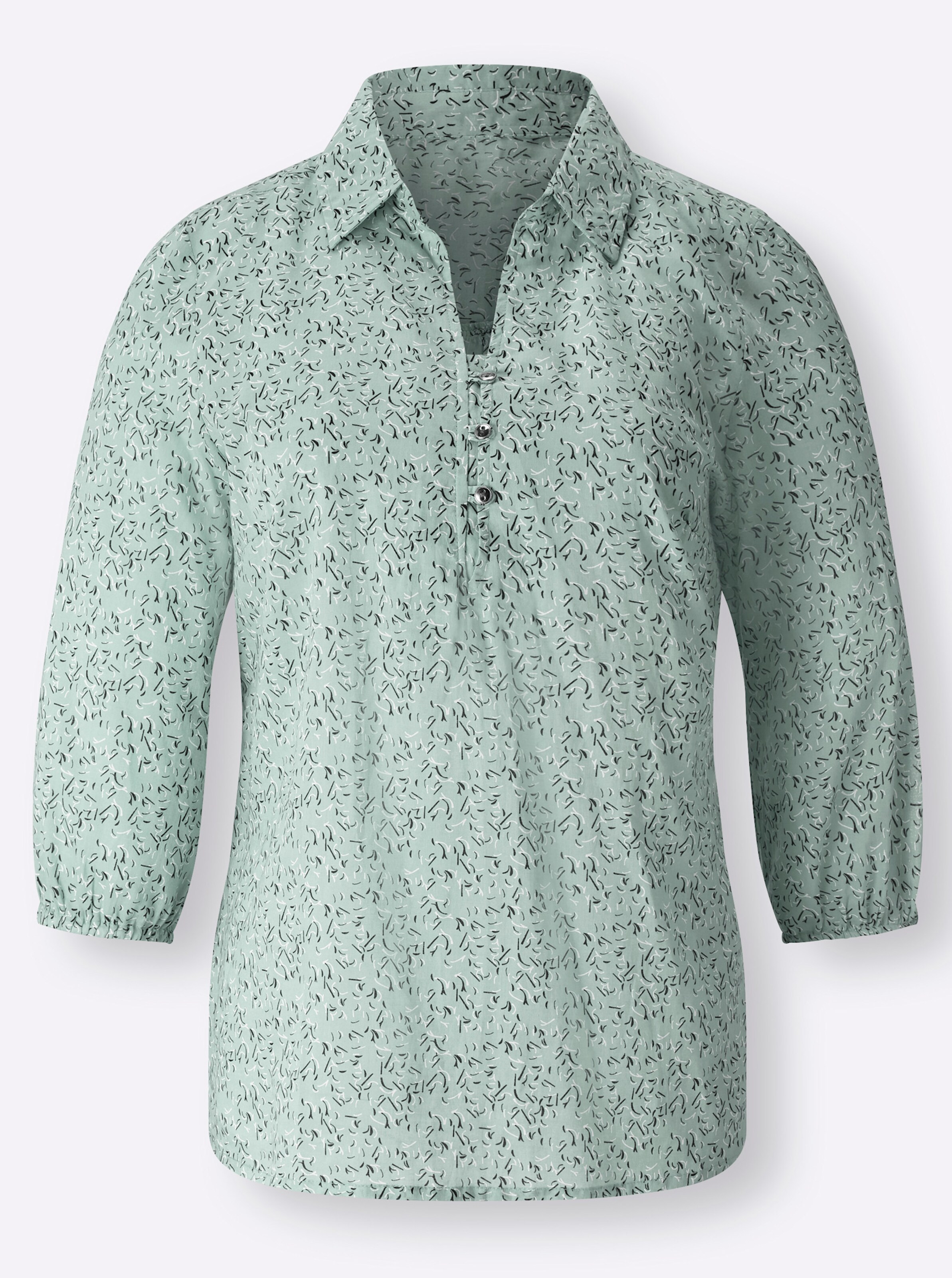 Witt Weiden Damen Schlupfbluse mint bedruckt  - Onlineshop Witt Weiden