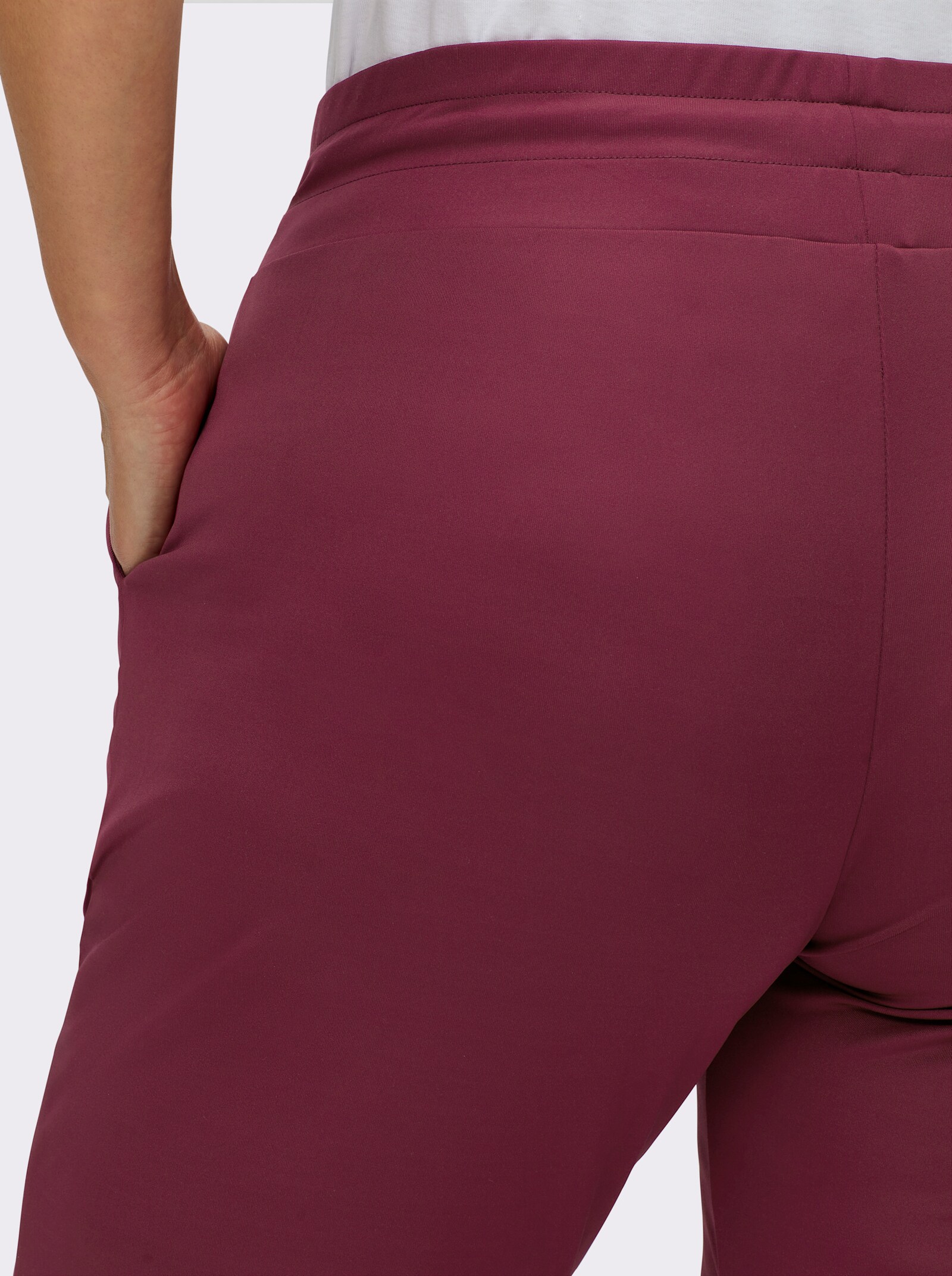 Schlupfhose in Stretch-Qualität - bordeaux