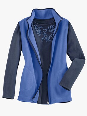 Fleece-Weste - bleu
