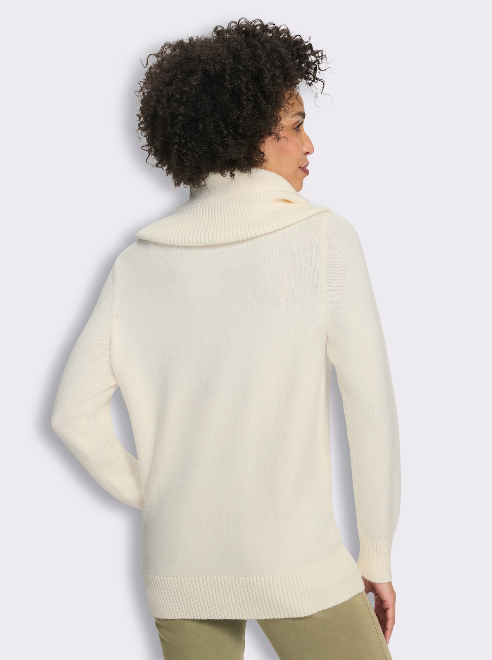 heine Rollkragenpullover mit Langarm - champagner-meliert