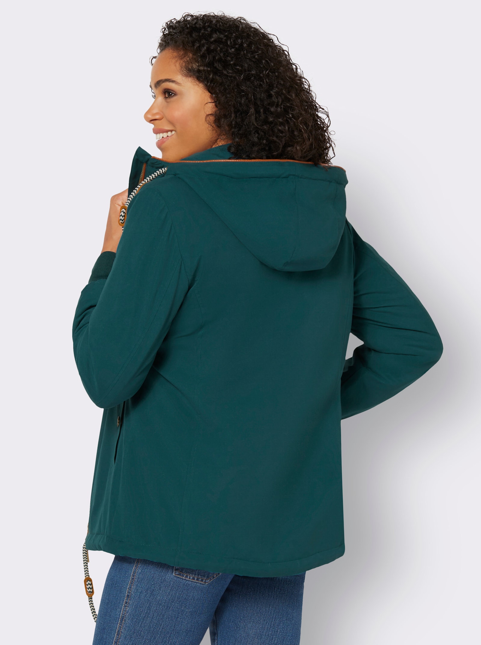 Vrijetijdsjack van microgaren - petrol