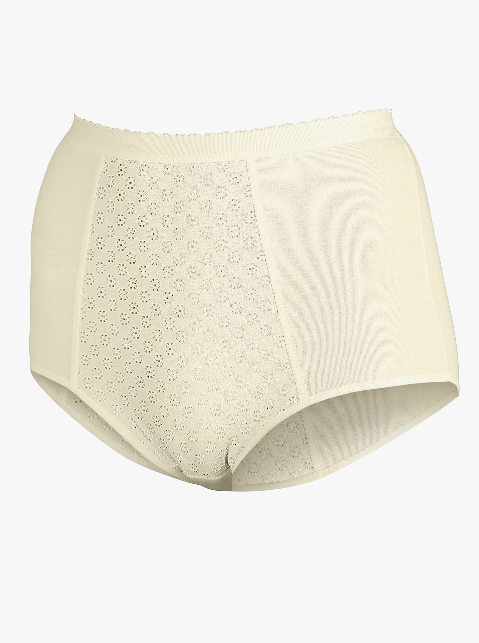 wäschepur Formslip mit Jacquard-Einsatz - champagner