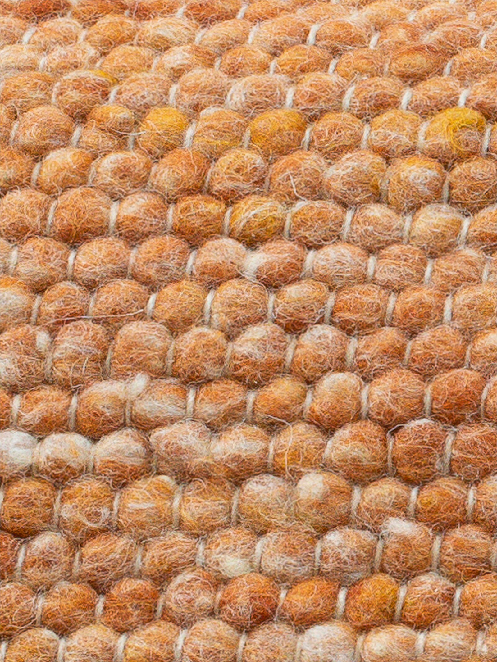 Theko Handwebteppich - orange