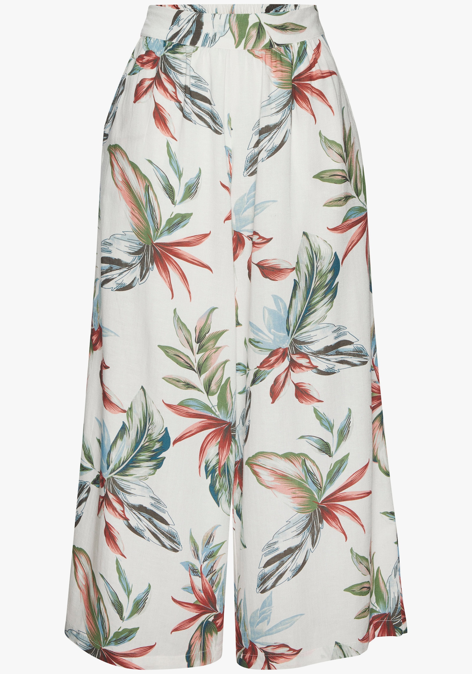 LASCANA Culotte - beige-blau bedruckt