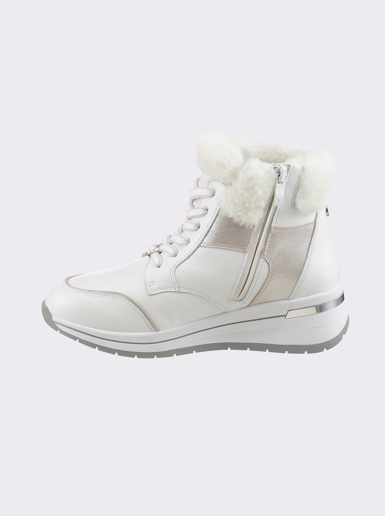 Caprice Stiefelette wind- und wasserabweisend - weiß