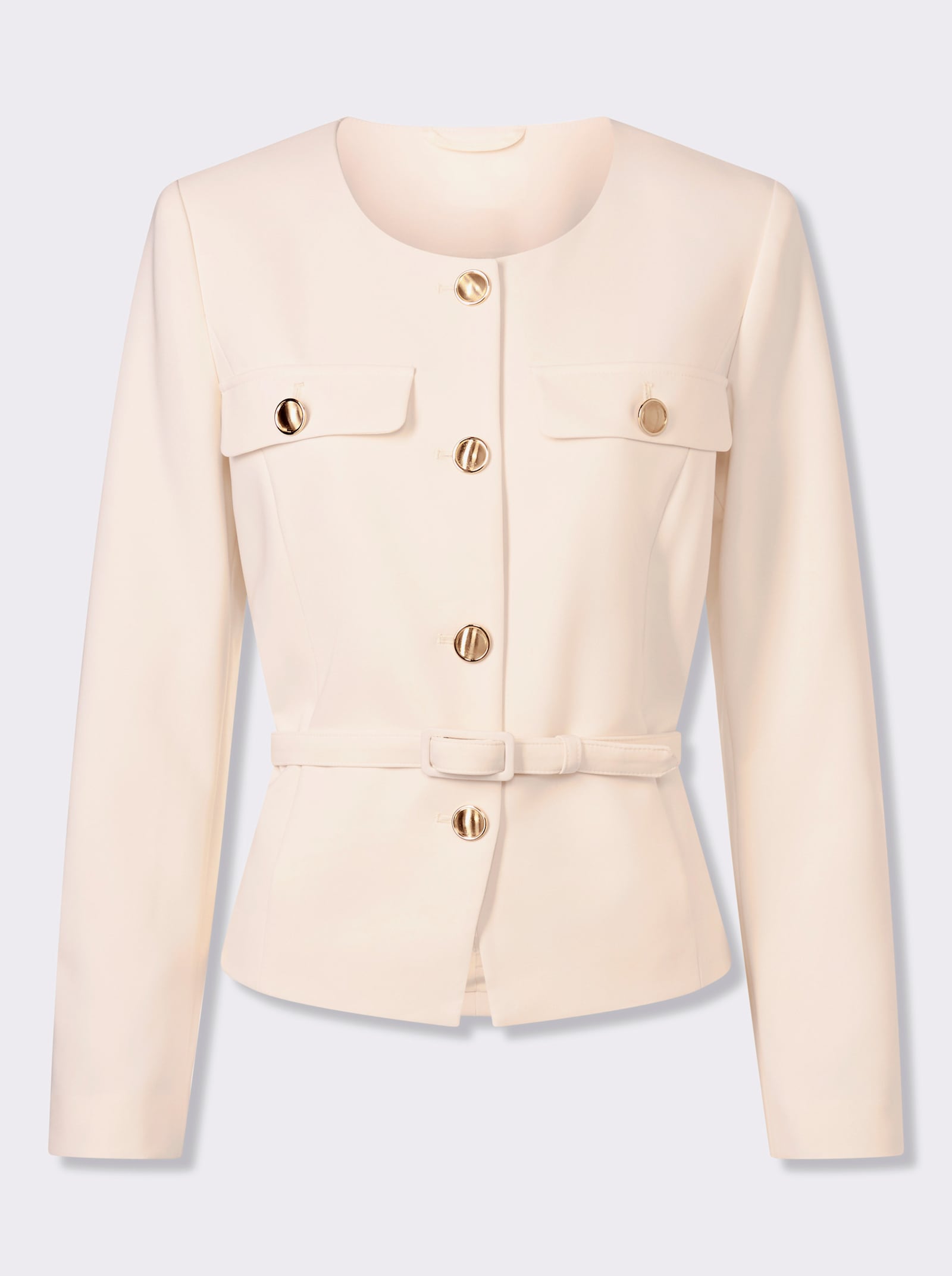 heine Blazer mit abnehmbarem Gürtel - champagner