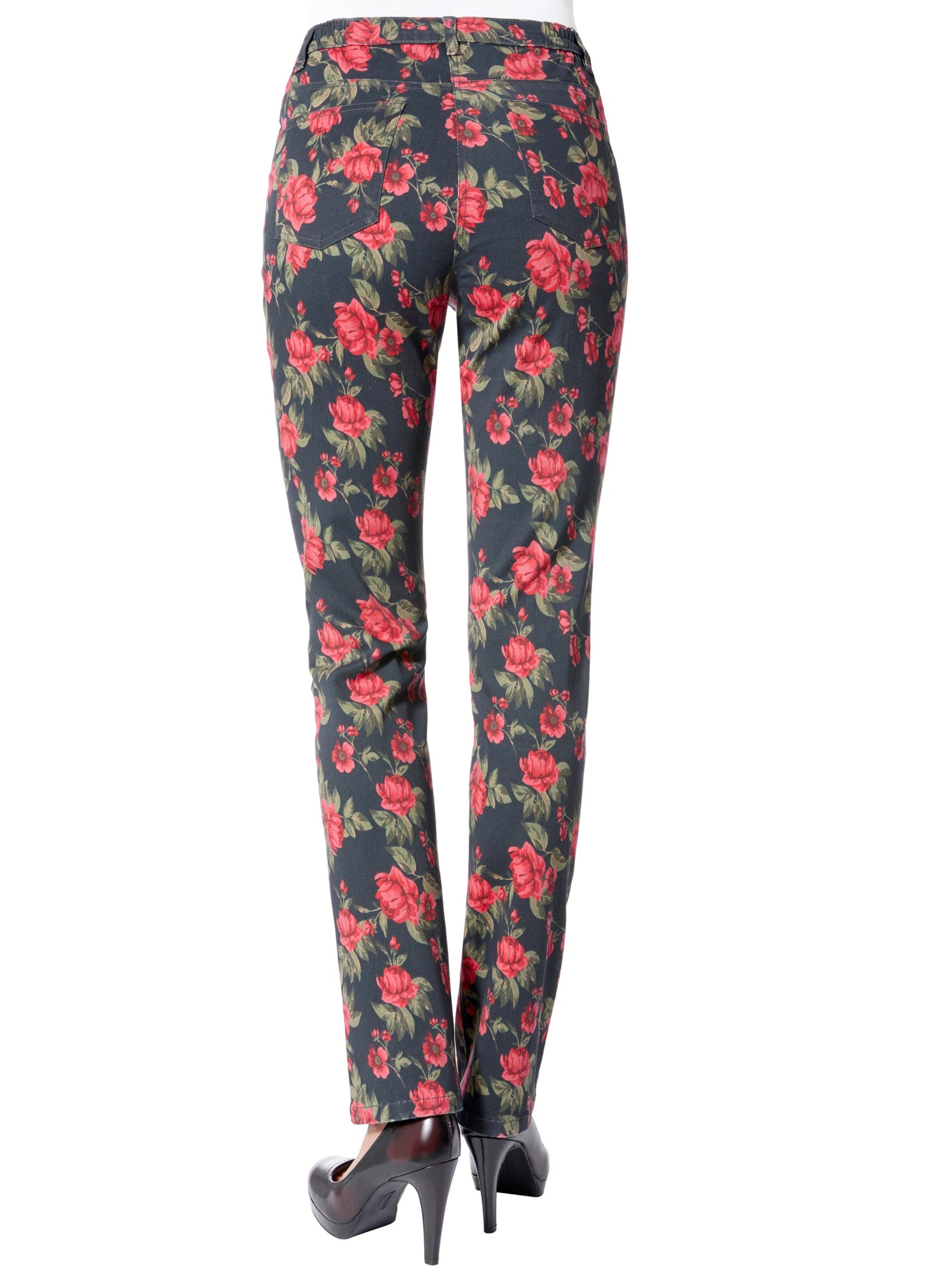 Stretch-Hose - bunt-bedruckt