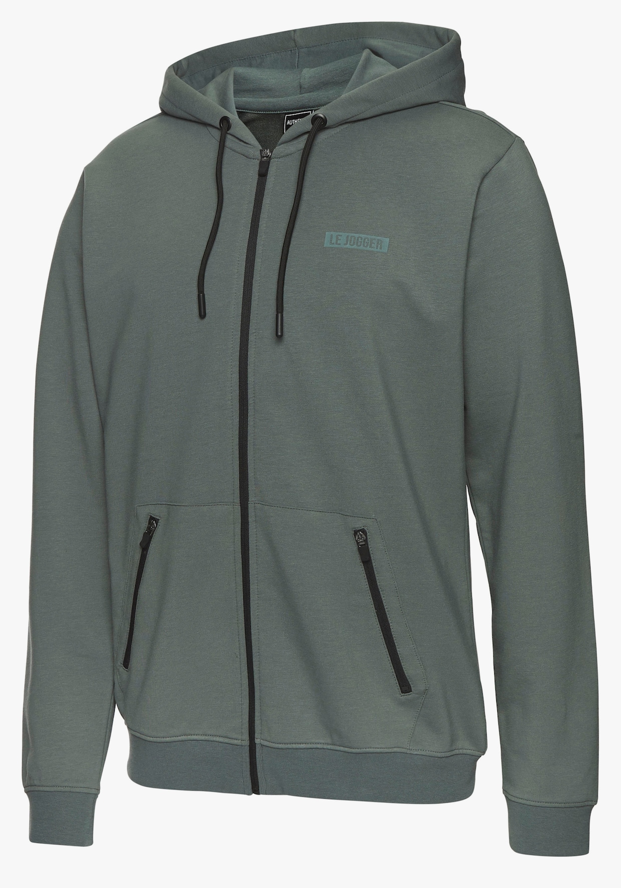 Kapuzensweatjacke - grün