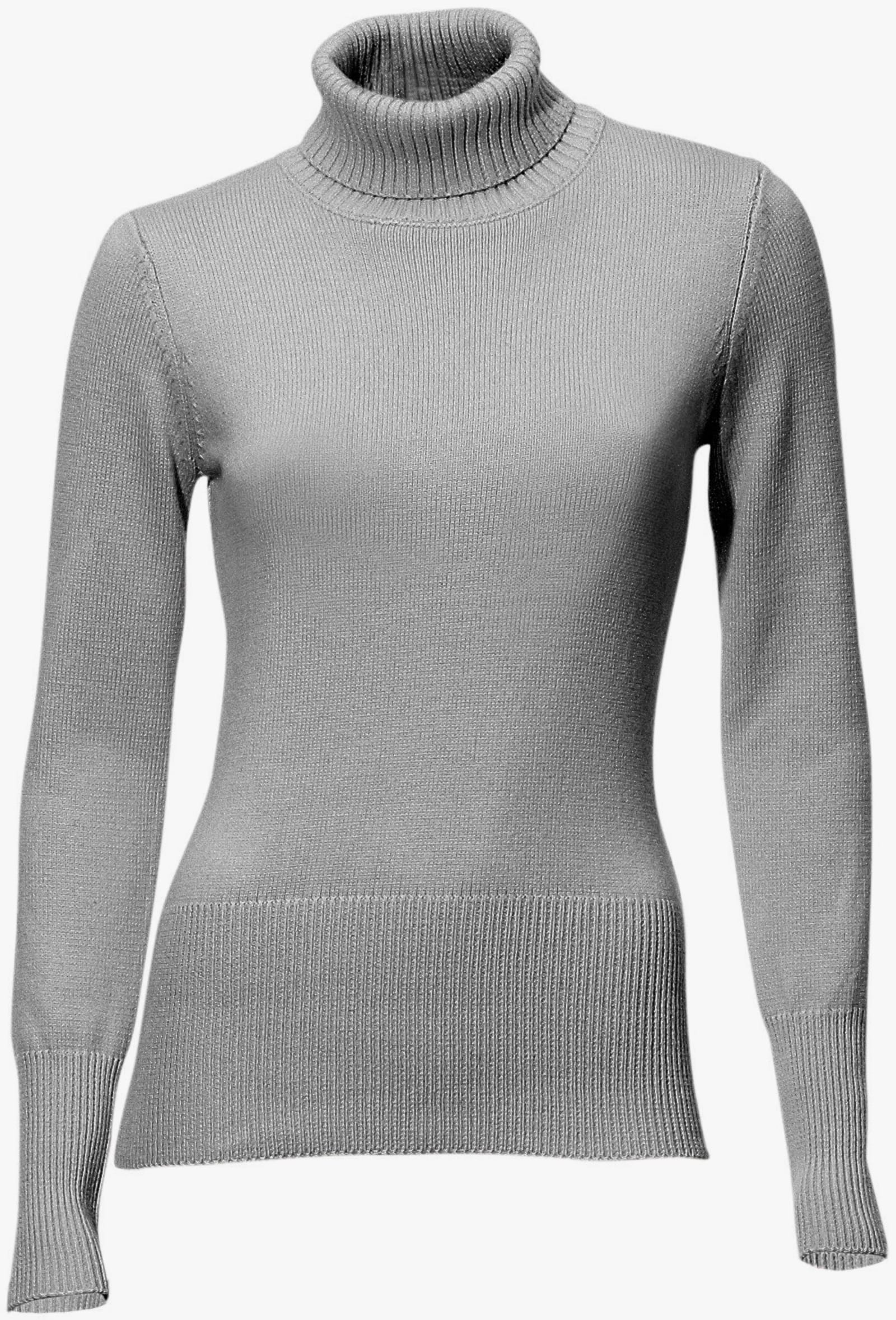heine Rollkragenpullover mit Kaschmir-Anteil - grau-melange