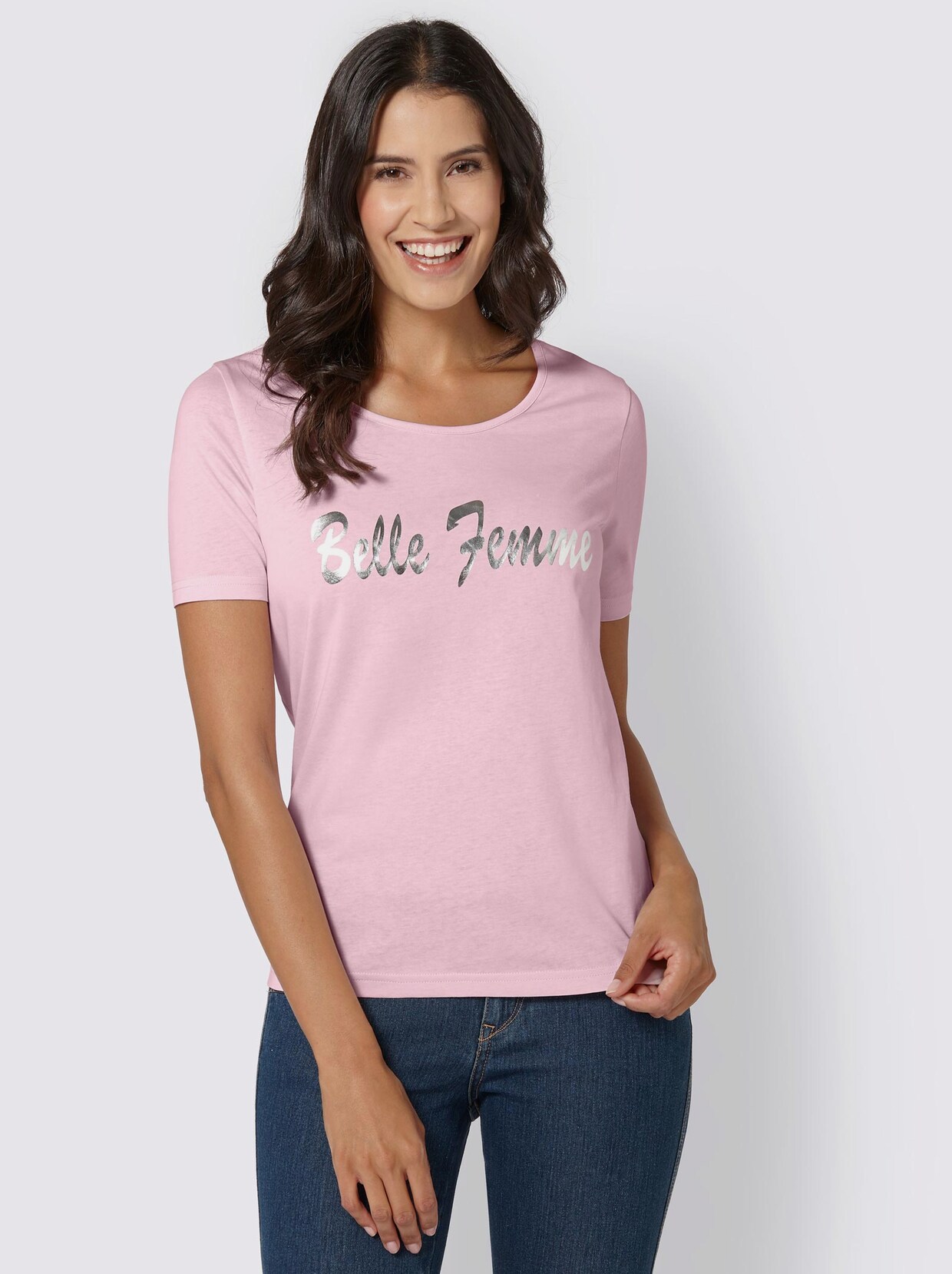 Shirt met print - roze