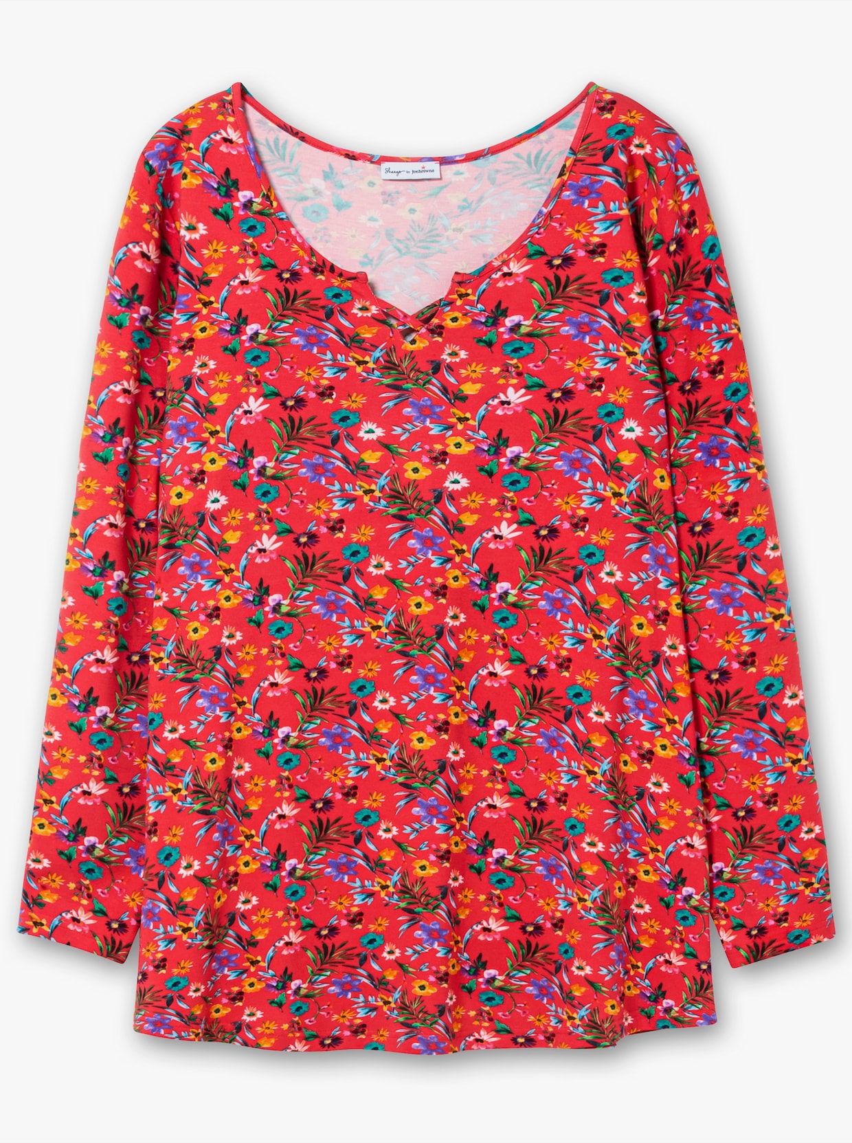 sheego by Joe Browns Longshirt - rot-gemustert