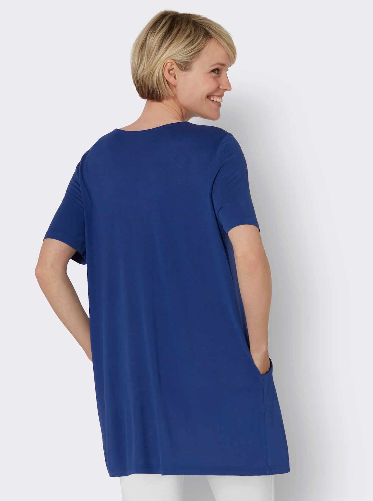 Longshirt - royalblau