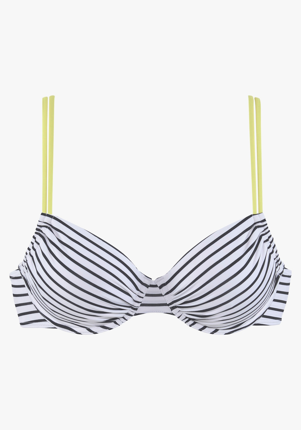 Venice Beach Bügel-Bikini-Top - schwarz-weiss-limette