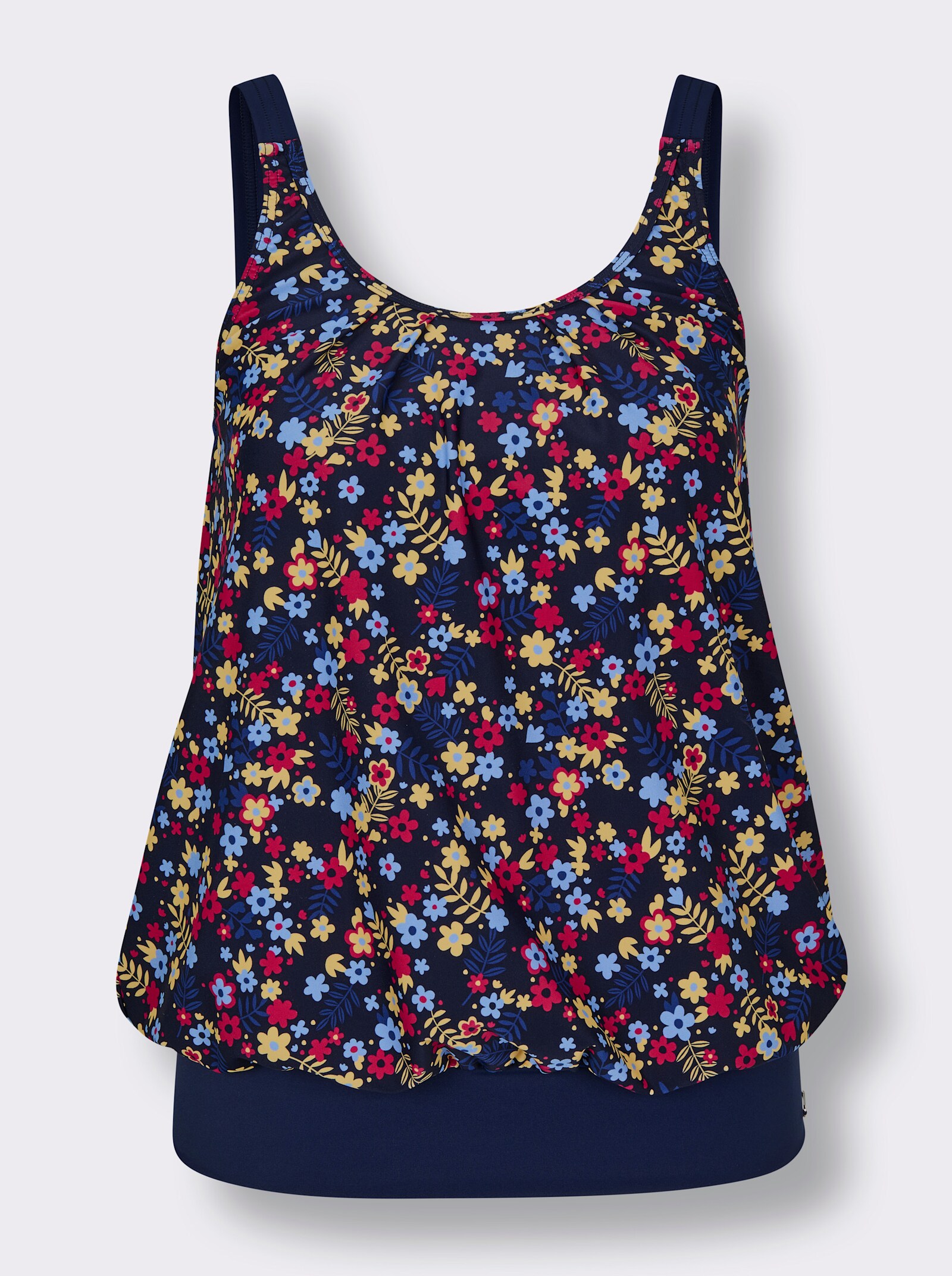 feel good Tankini-Oberteil mit verstellbaren Trägern - marine-bedruckt