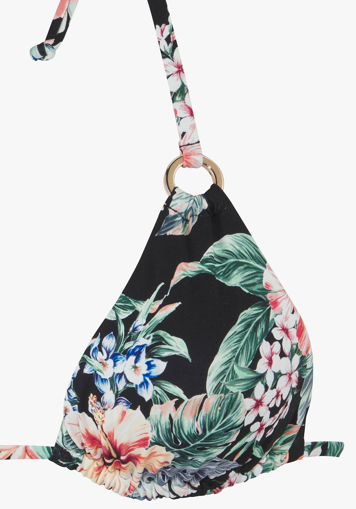 LASCANA Haut de bikini triangle - noir imprimé