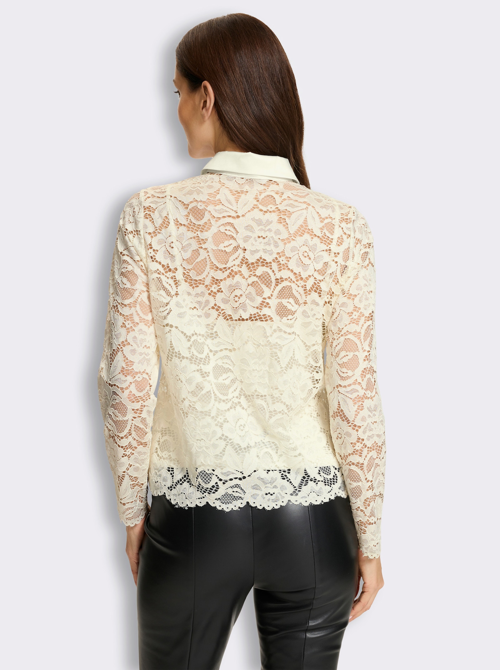 heine Spitzenbluse inklusive Top - ecru