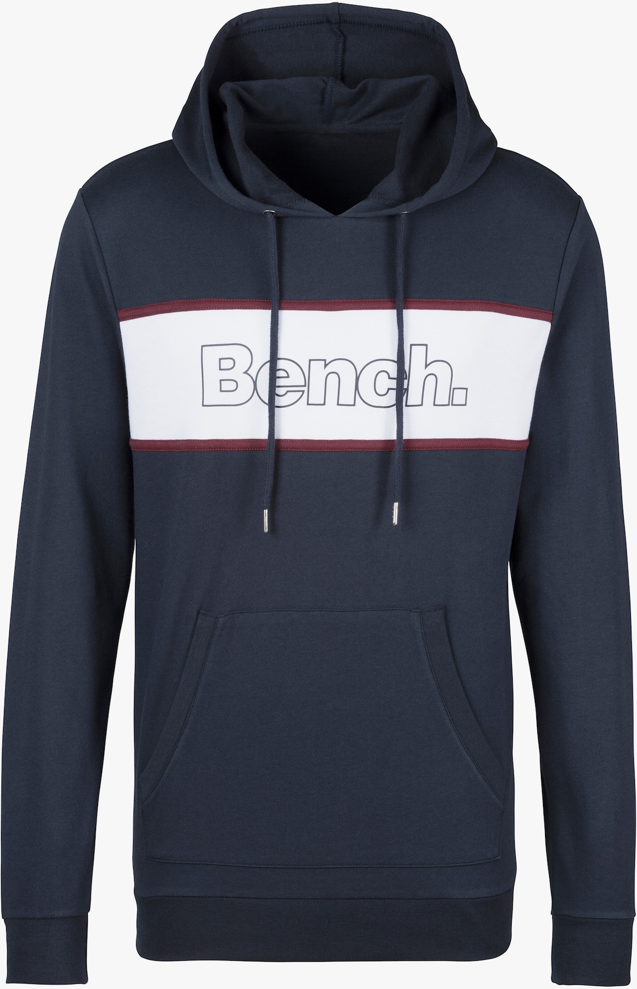 Hoodie - navy/wit