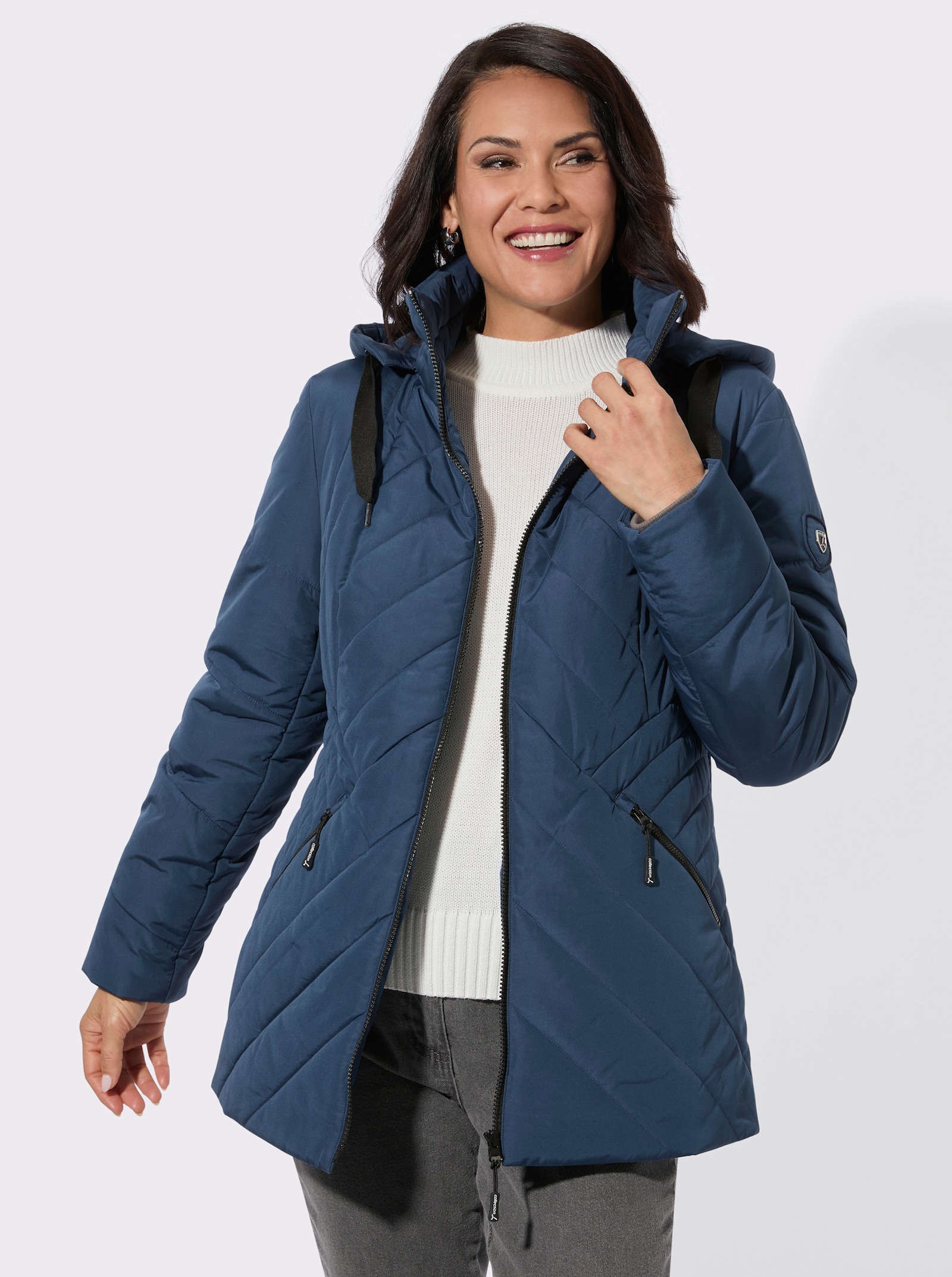 Steppjacke - dunkelblau