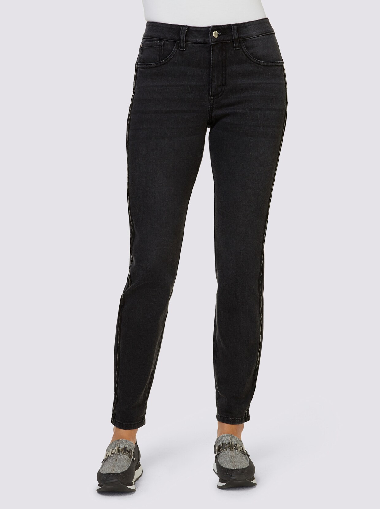 heine Push-up-Jeans - grey denim