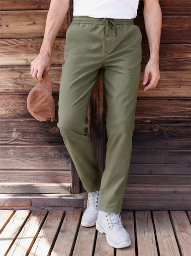 Catamaran Schlupfhose in Baumwoll-Stretch-Qualität, robust - khaki