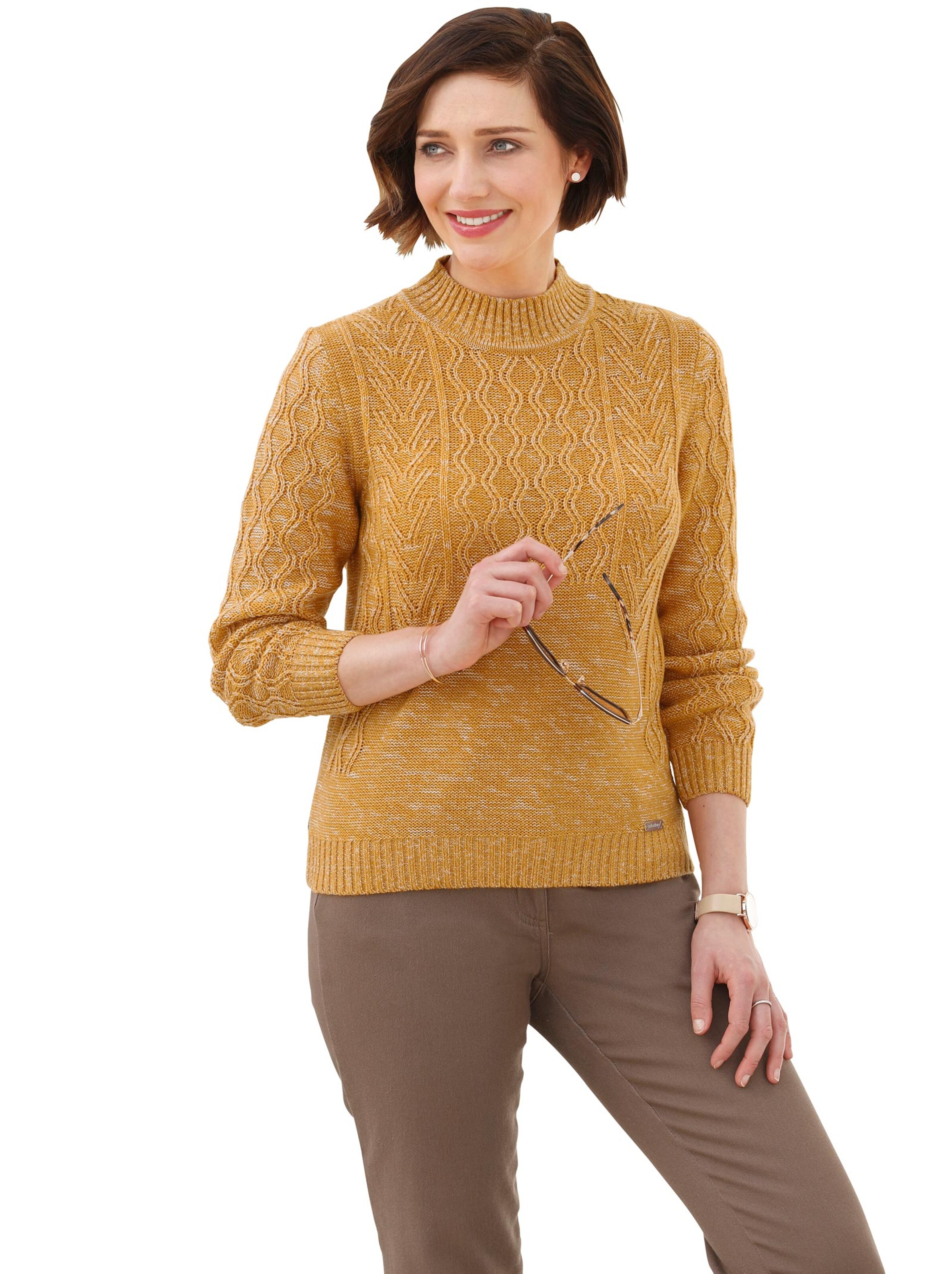 Collection L Pullover - curry-meliert