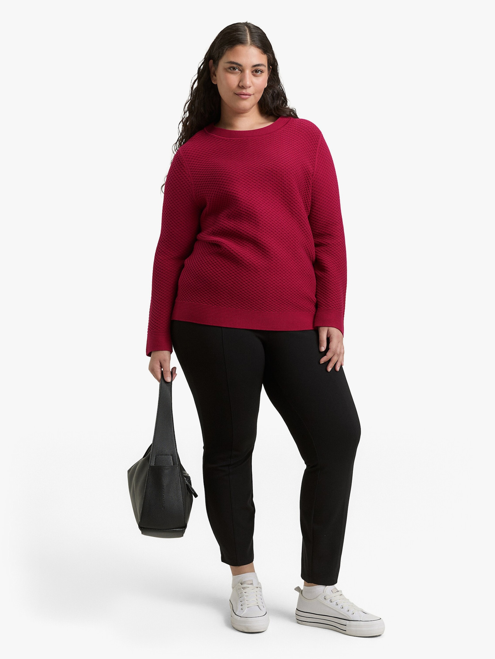 Strickpullover - rumba red