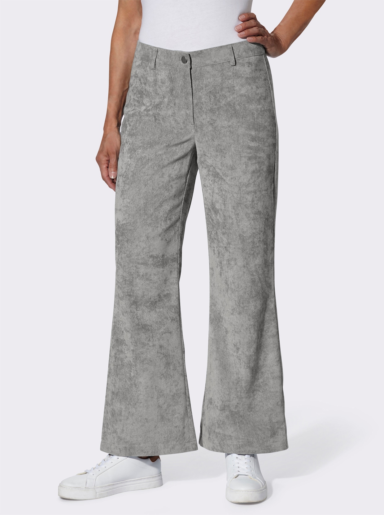 Cordhose - grau