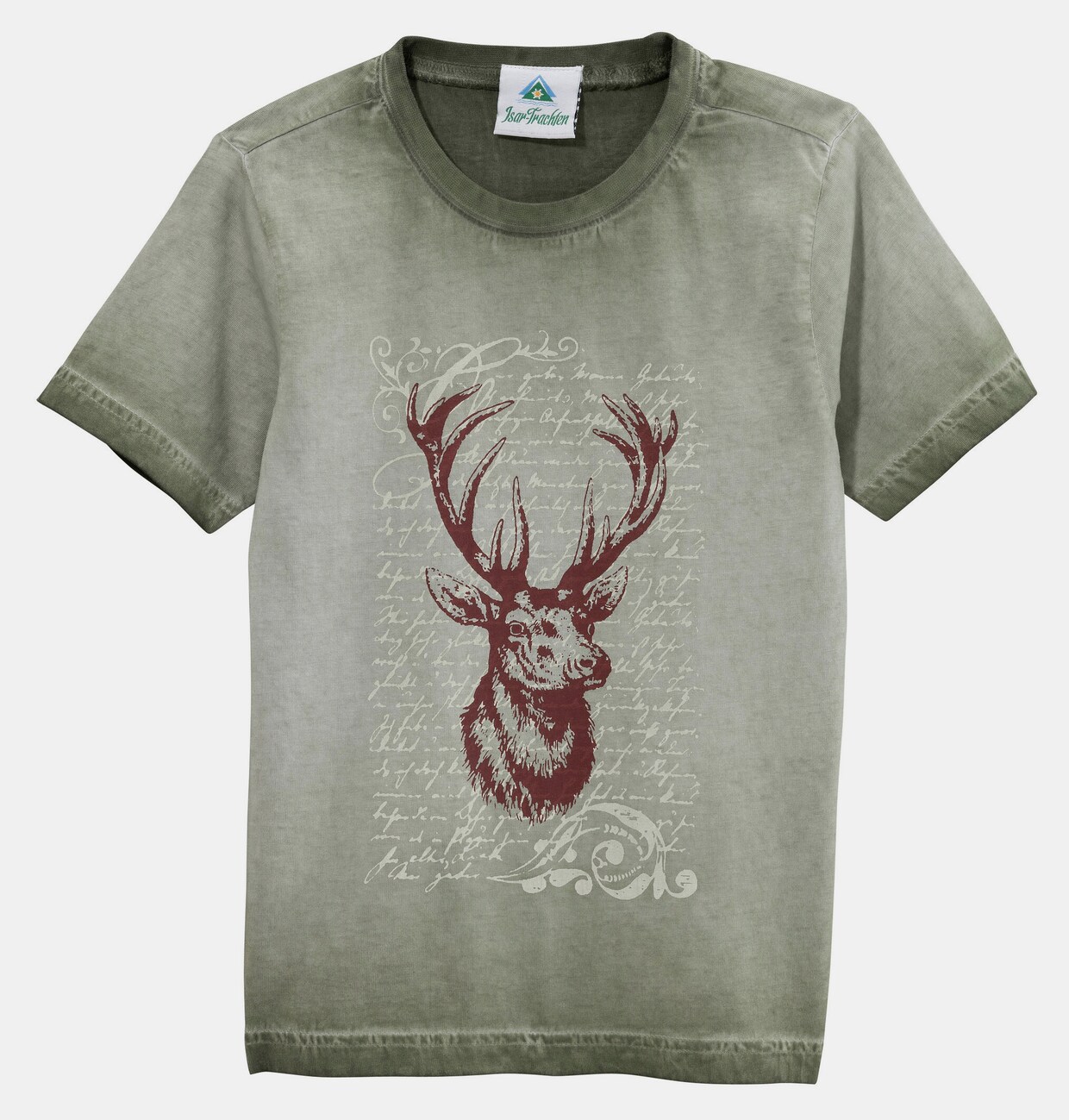 Isar-Trachten T-shirt country - olive