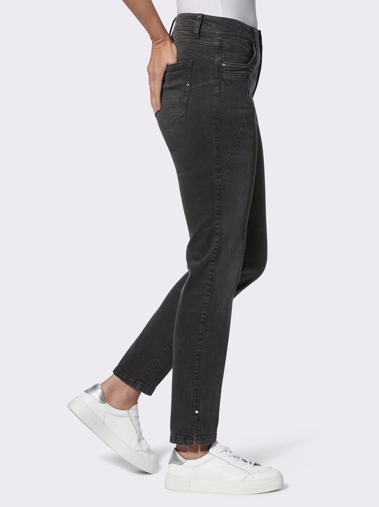 heine Skinny jeans - grafiet denim