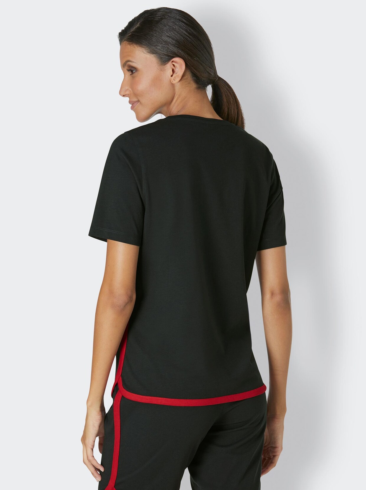 feel good Shirts - schwarz-weiß+ schwarz-rot