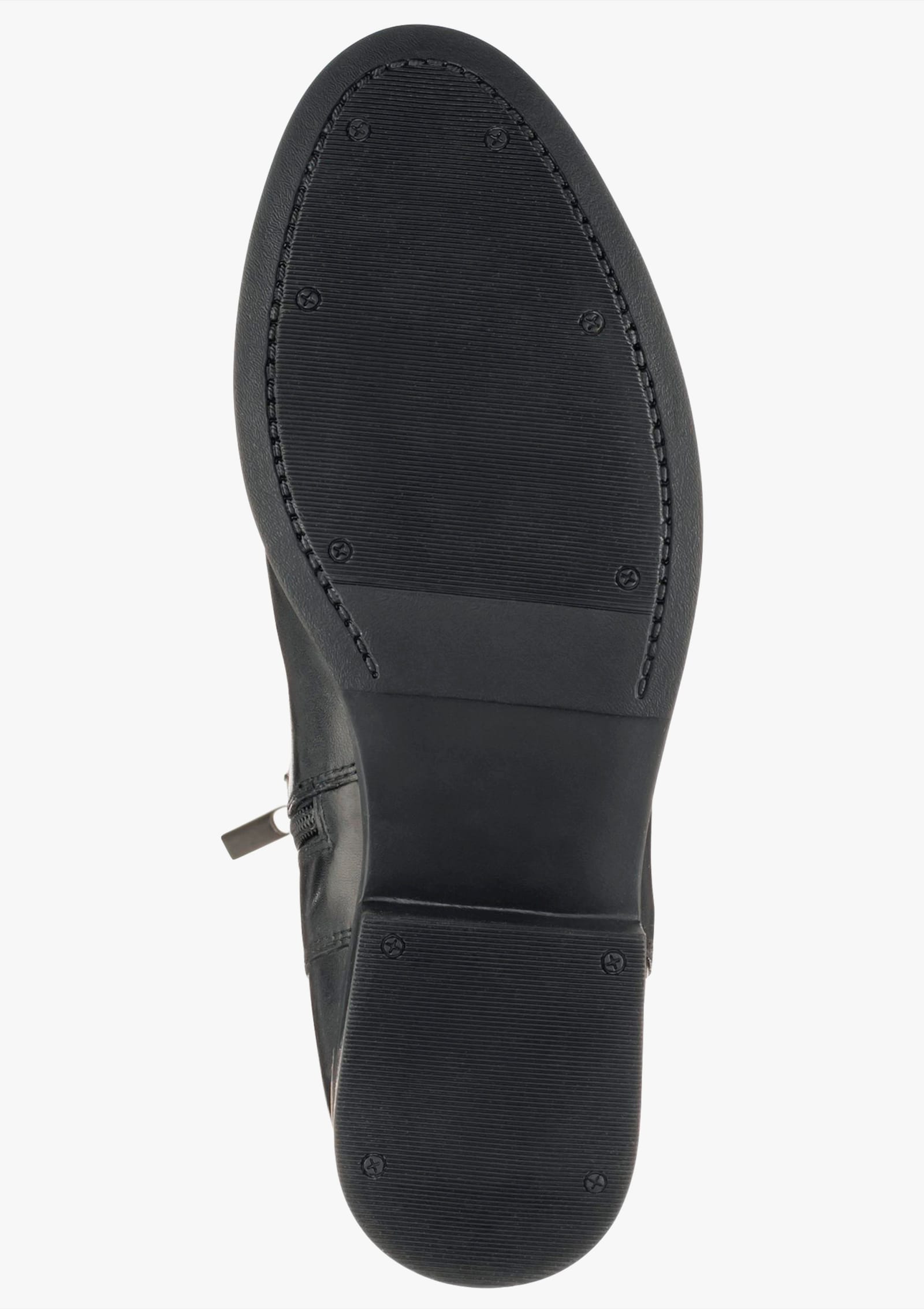 sheego Weitschaftstiefel mit elastischem Einsatz - schwarz