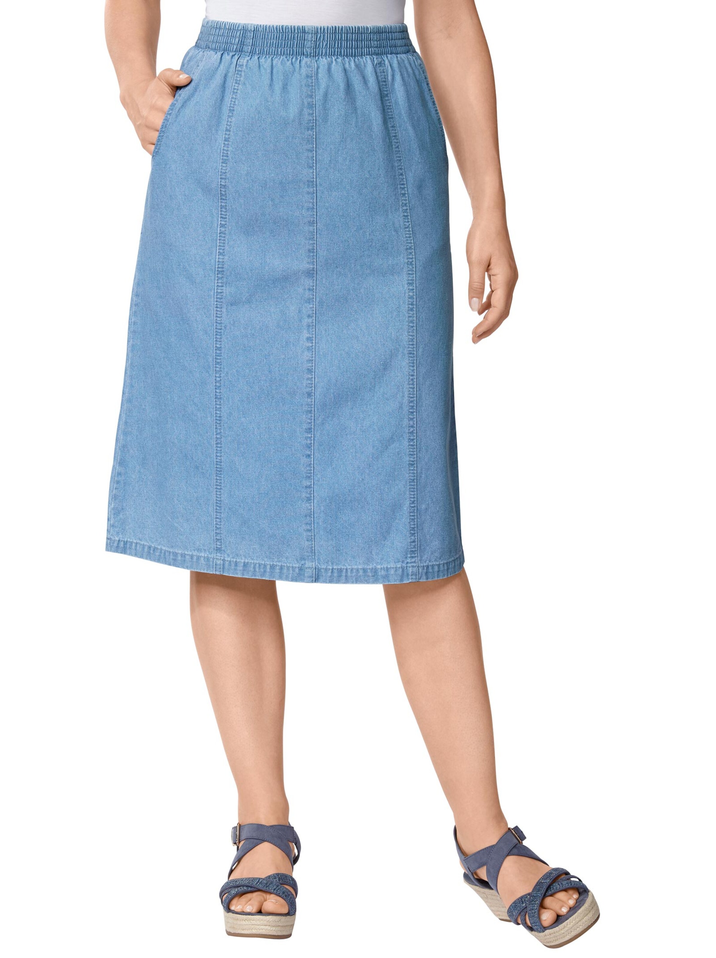 Jeans-Rock - blue-bleached