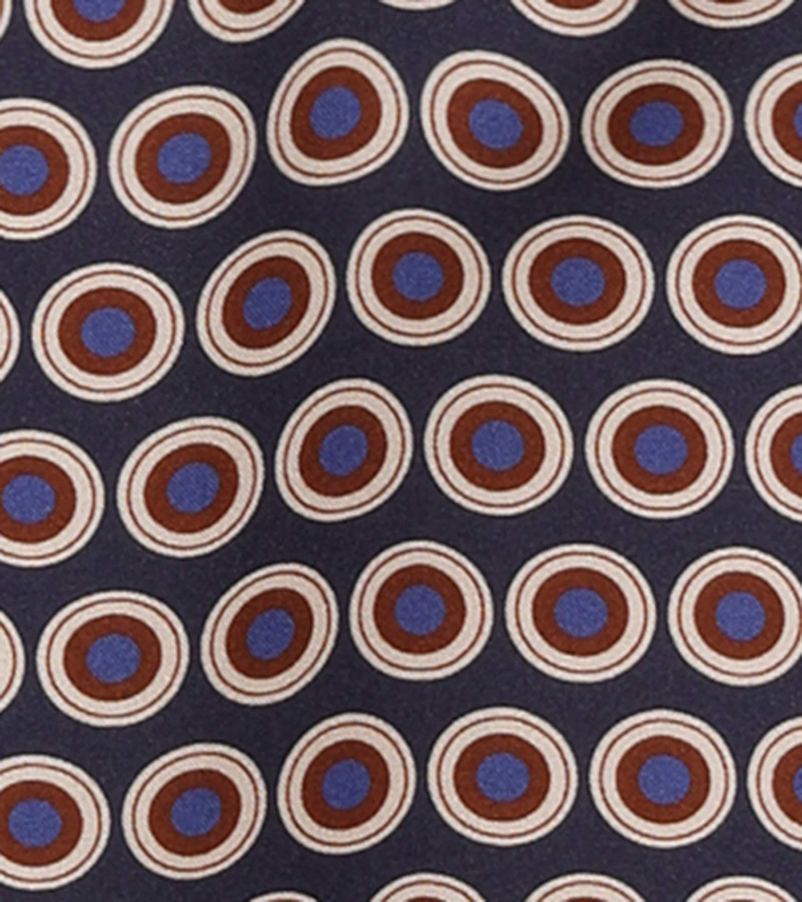 Aniston PLUS Schlupfbluse - marine-braun-beige