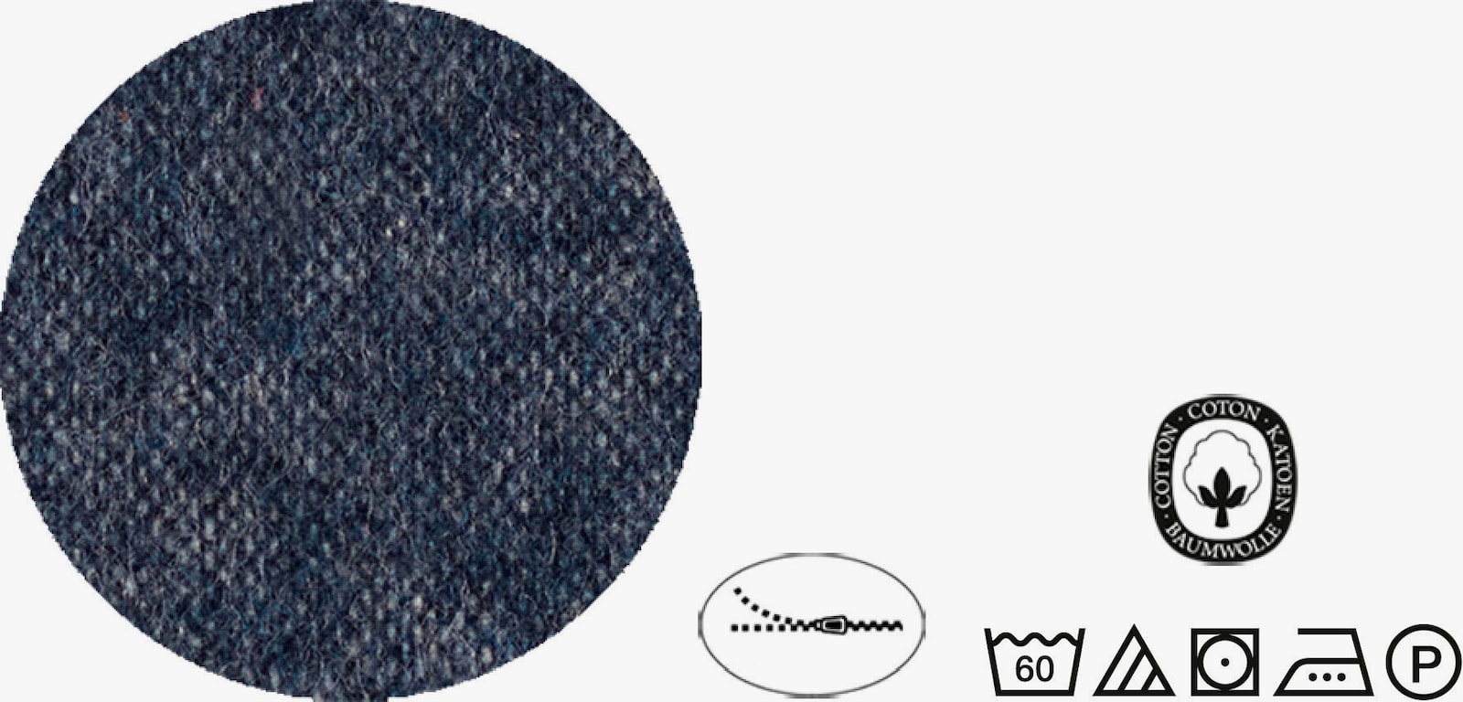 Biberna Bettwäsche - dunkelblau-bleu