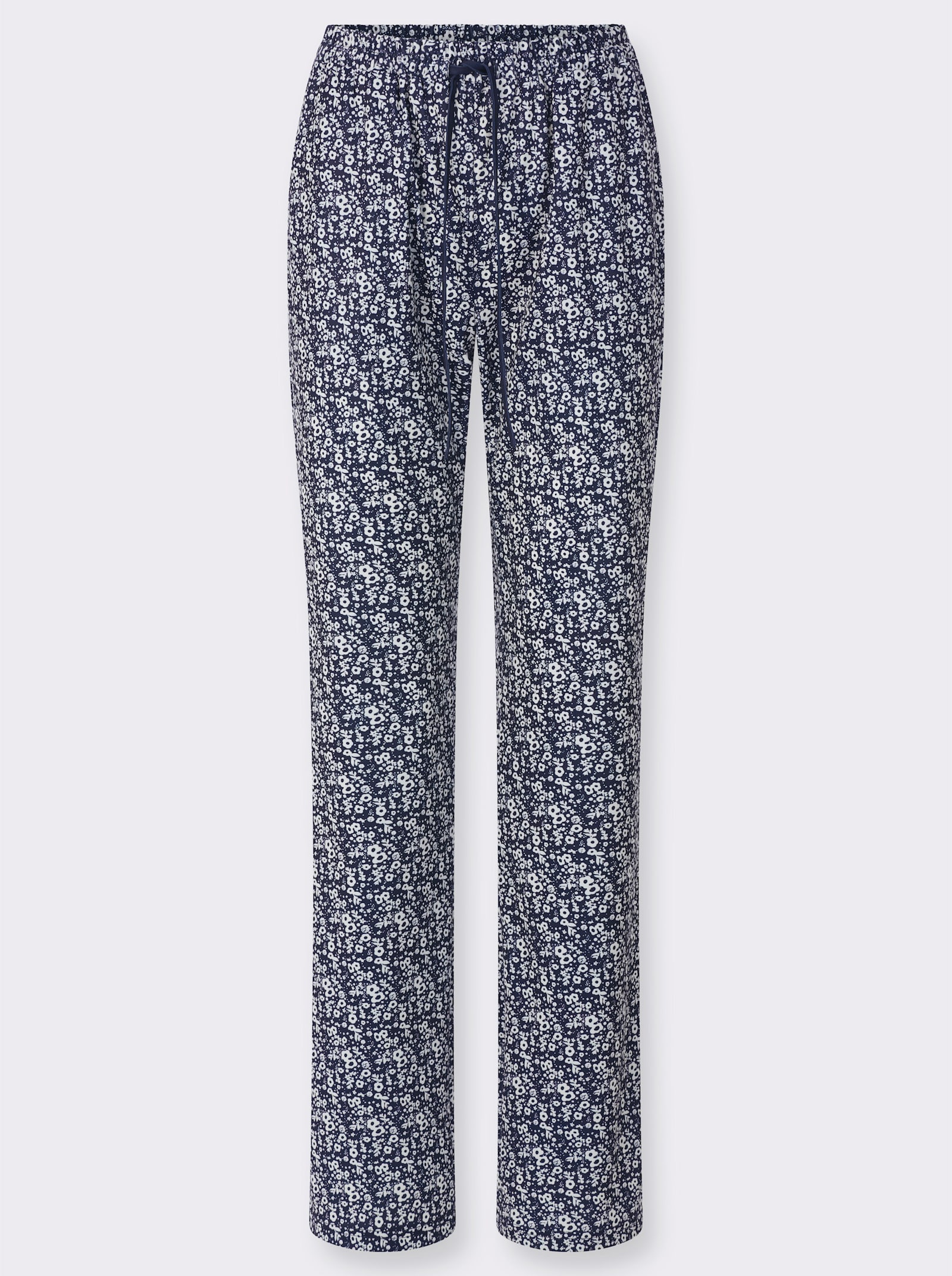 Jerseyhose aus recyceltem Polyester - marine-millefleurs