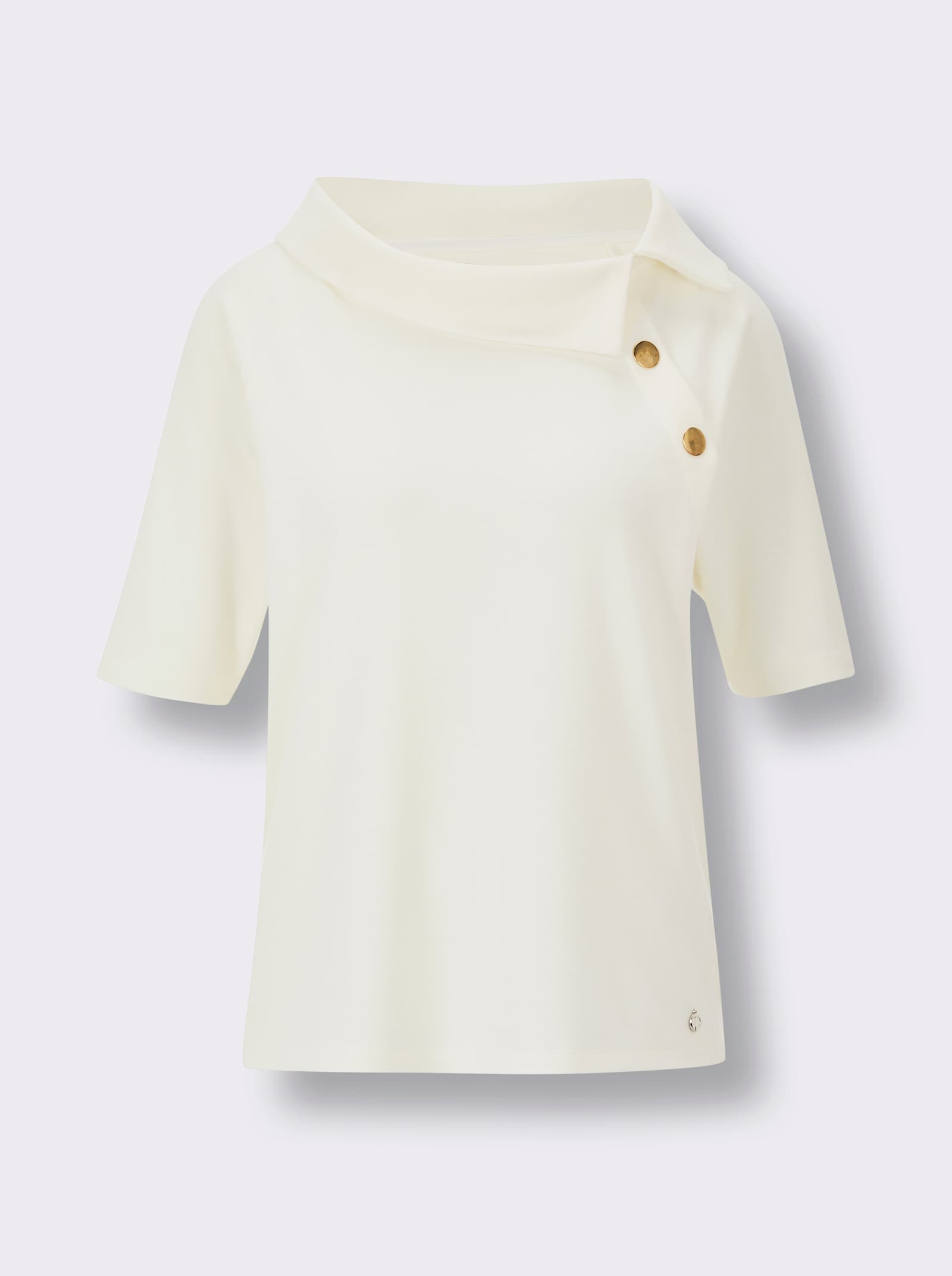 CREATION L PREMIUM Kurzarmshirt - ecru