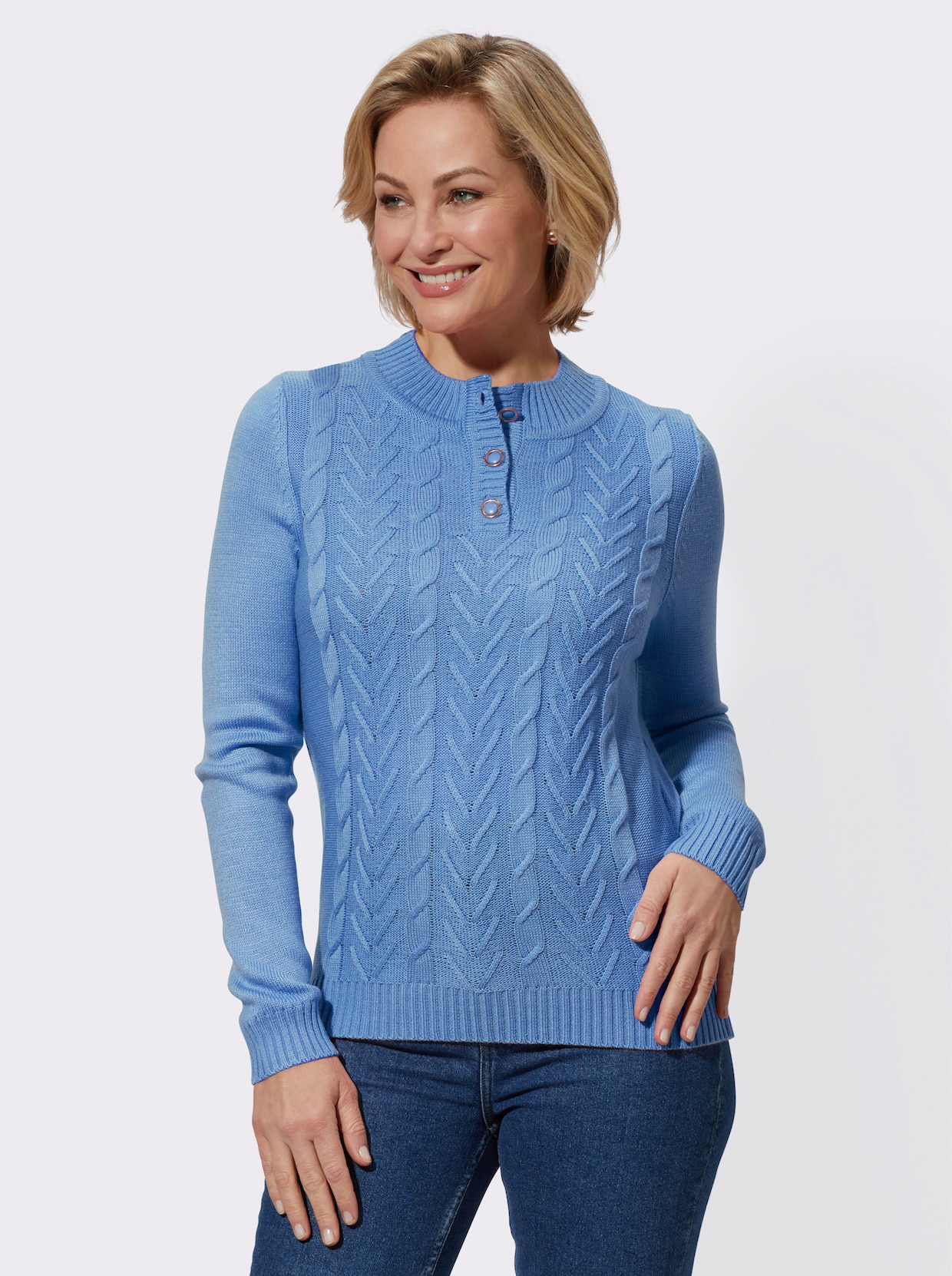 Pullover met lange mouwen - hemelsblauw