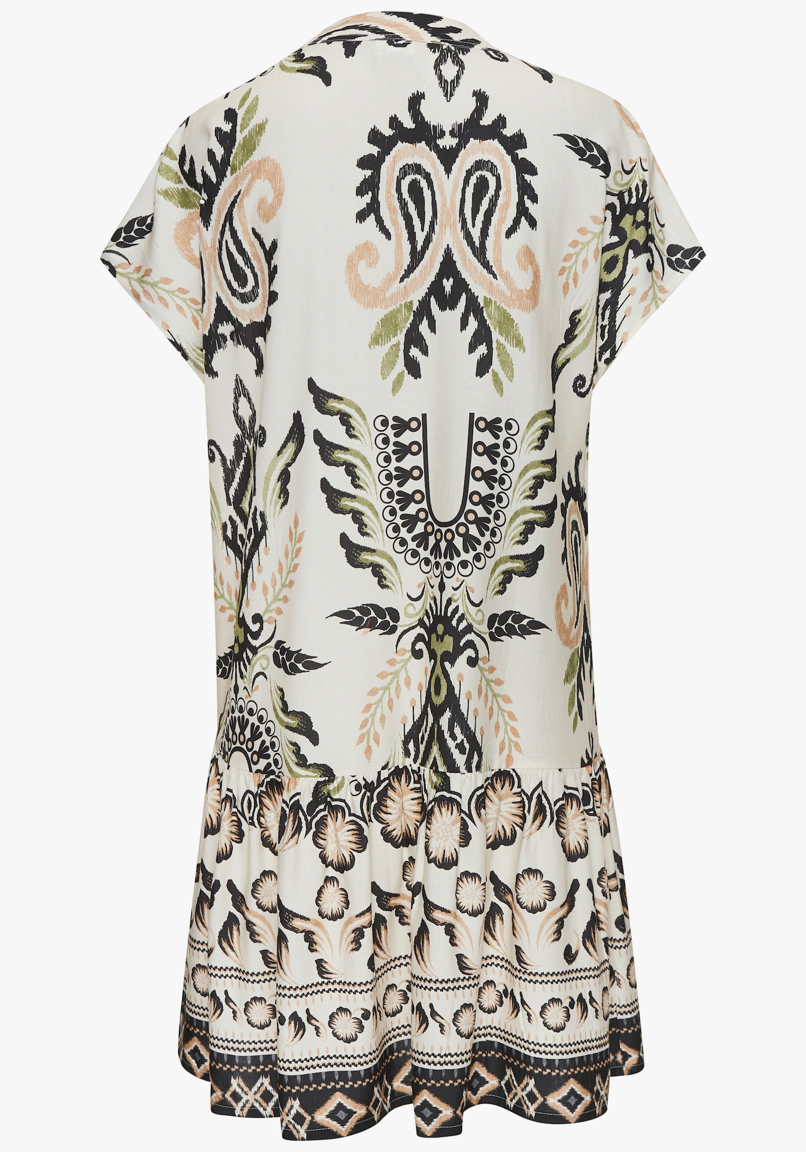 Buffalo Blusenkleid - sand-khaki bedruckt