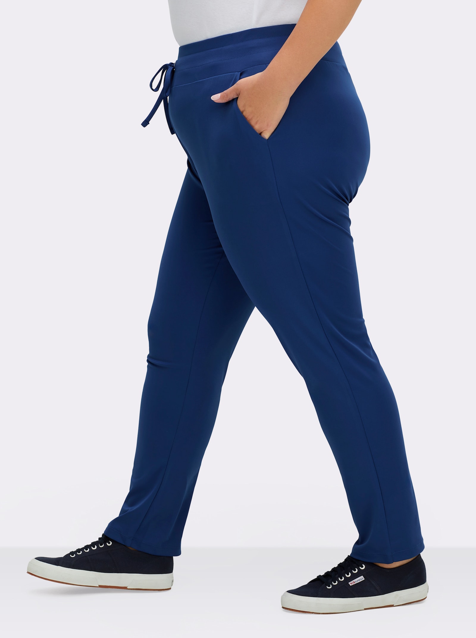 Schlupfhose in Stretch-Qualität - royalblau