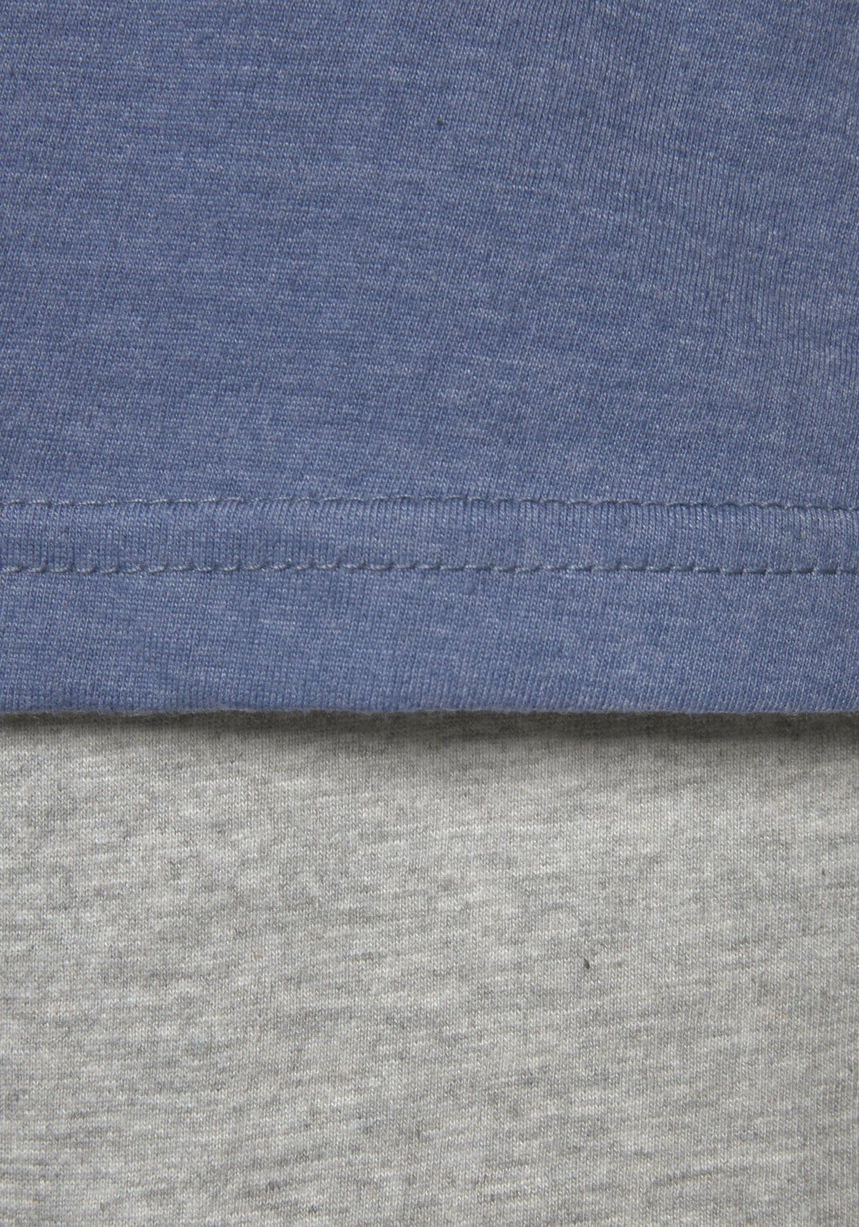 Arizona Pyjama court - bleu chiné-gris chiné