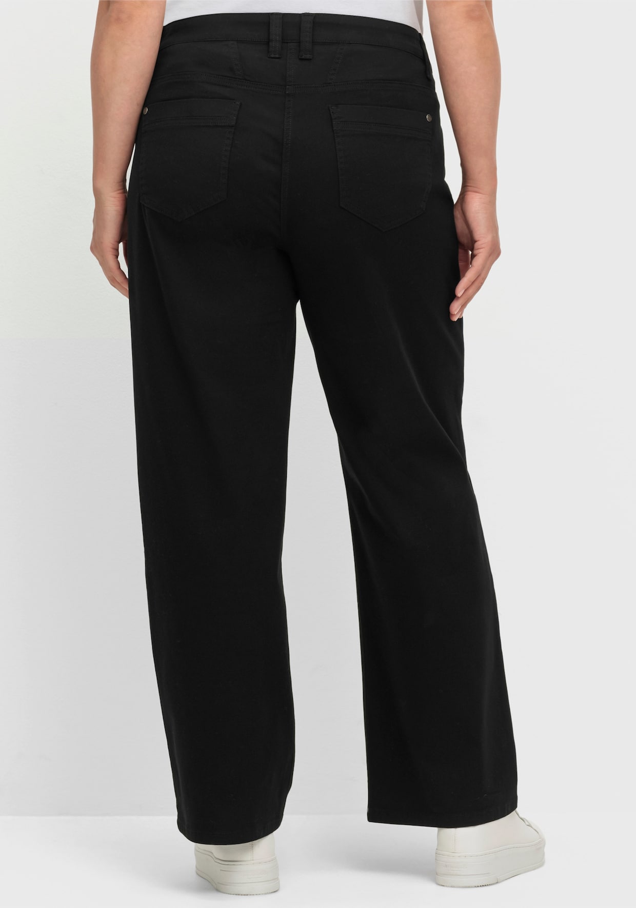 sheego broek - zwart