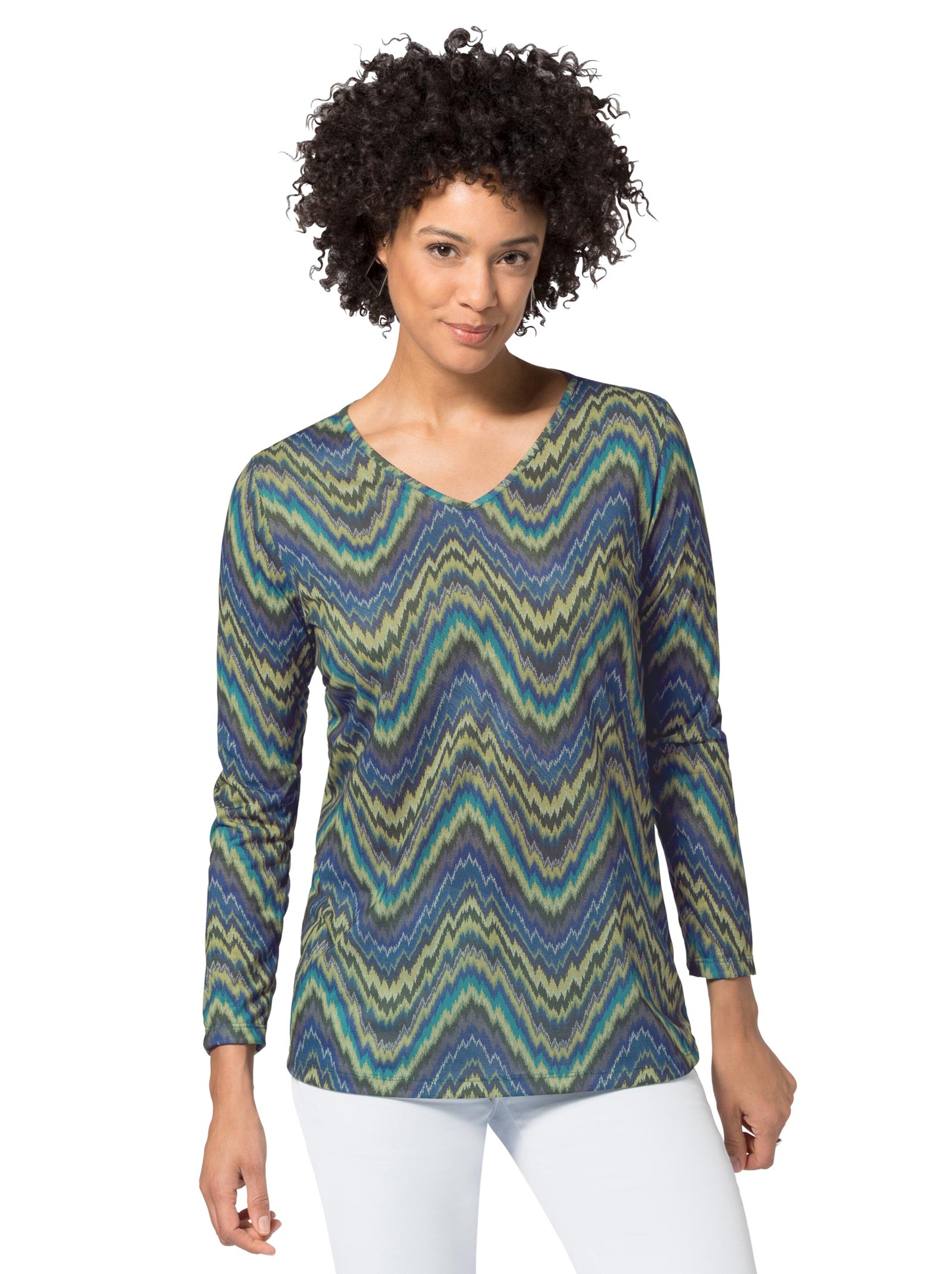 Shirt - blau-gemustert