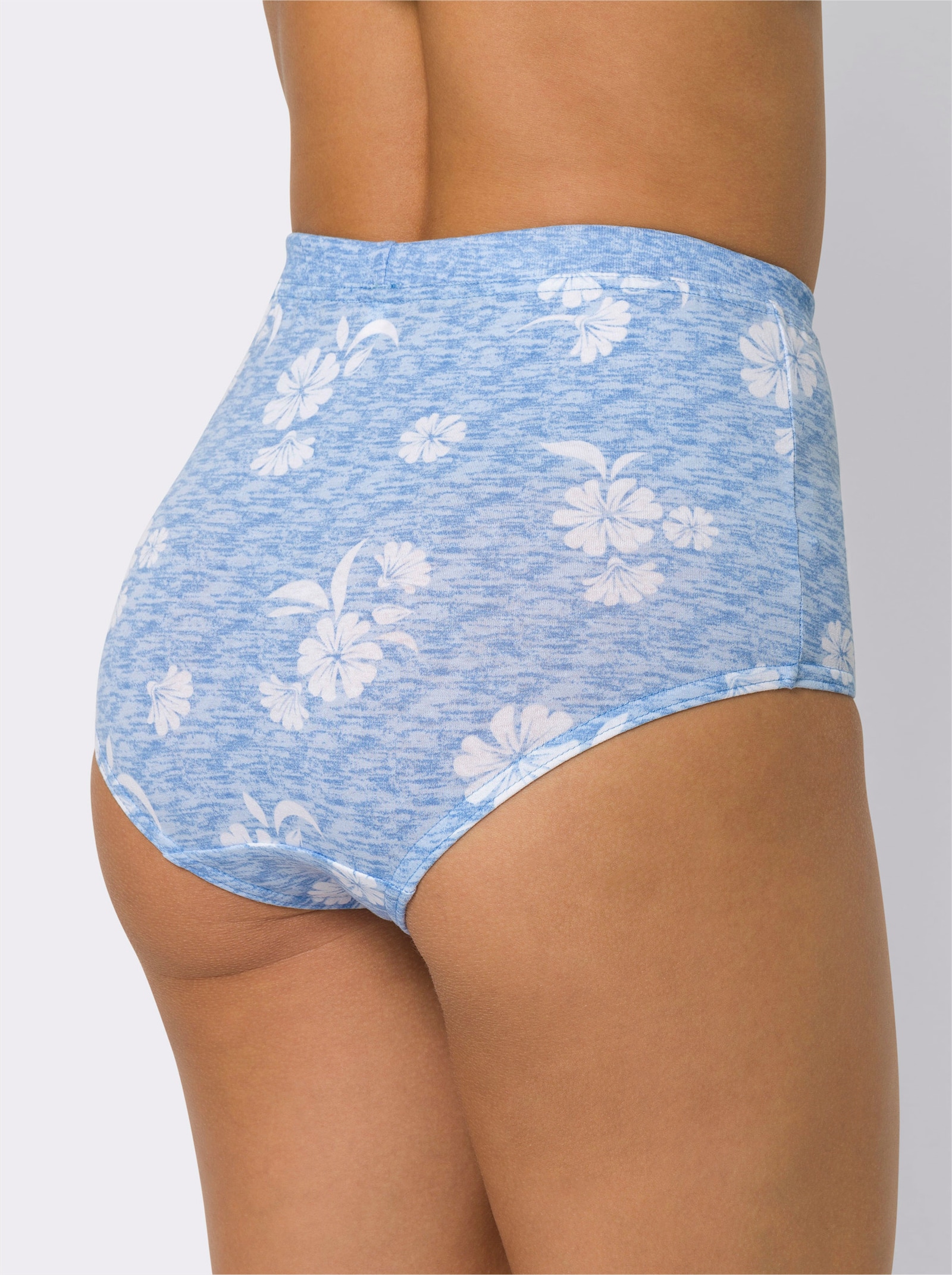 Kalhotky s pasem v balení po 4 ks - pestrá-melír