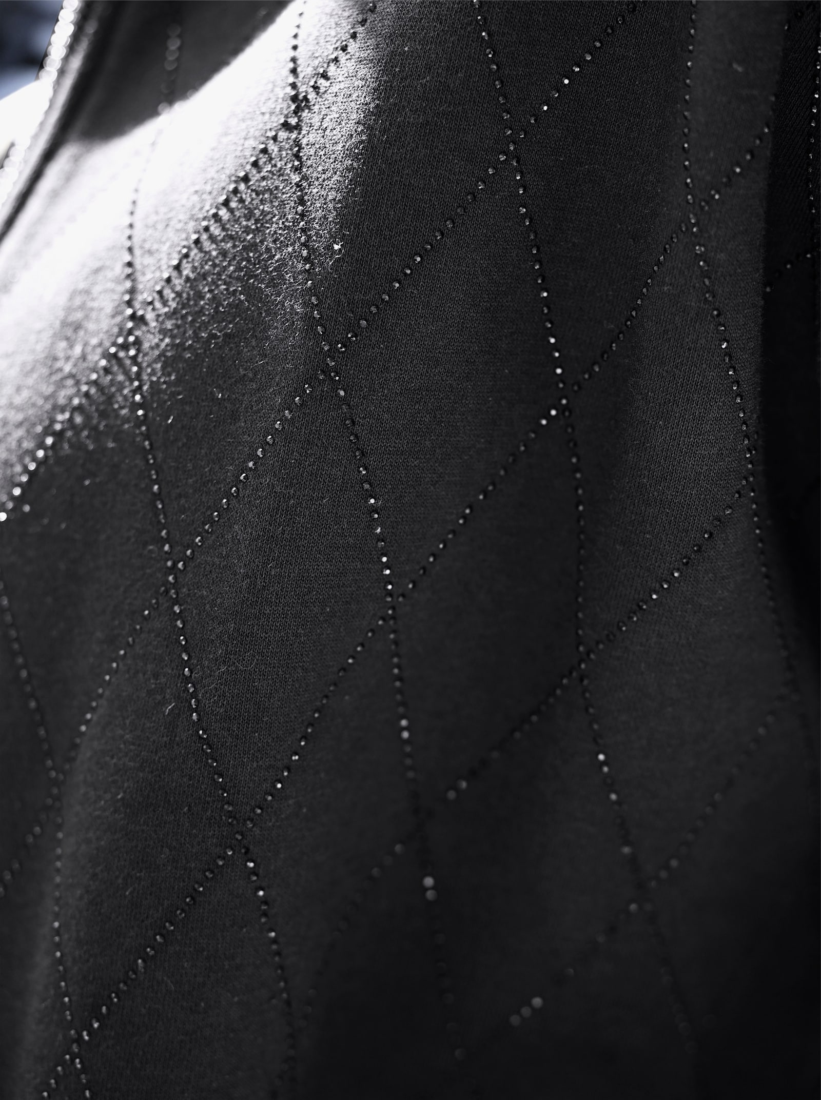 heine Sweatvest met glitteraccenten - zwart