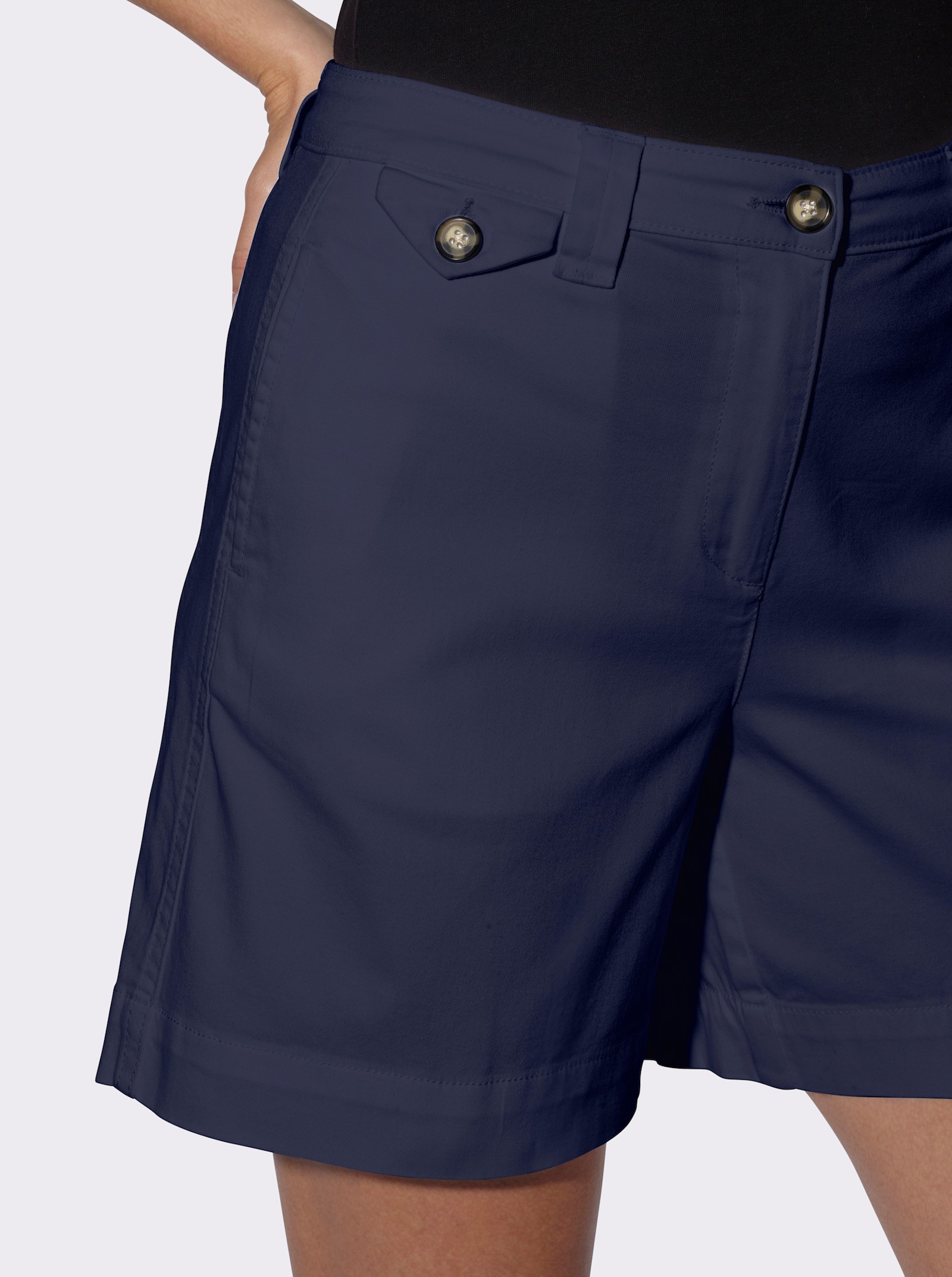 heine Shorts mit etwas weiterem Bein - marine