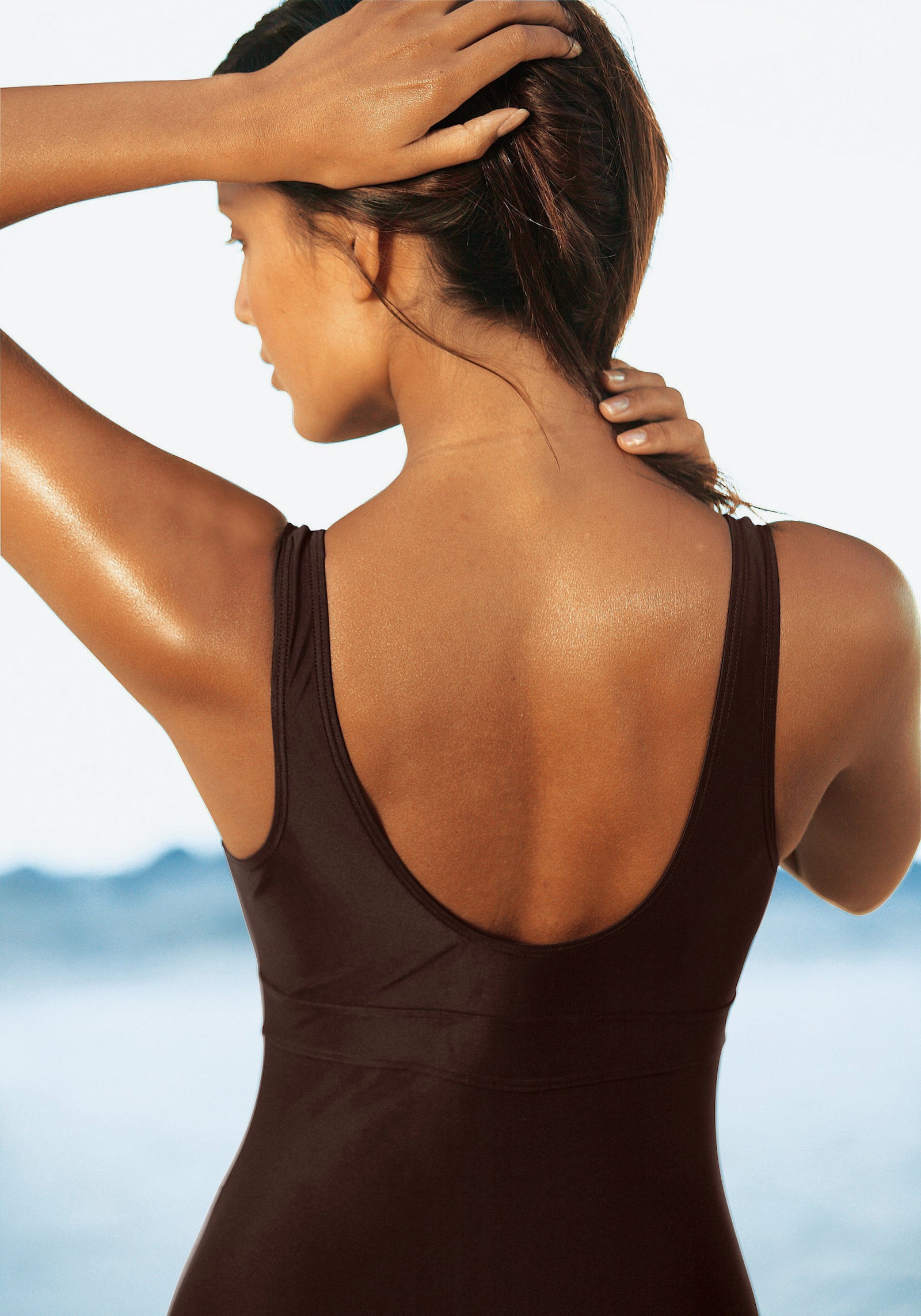 LASCANA Badeanzug - braun