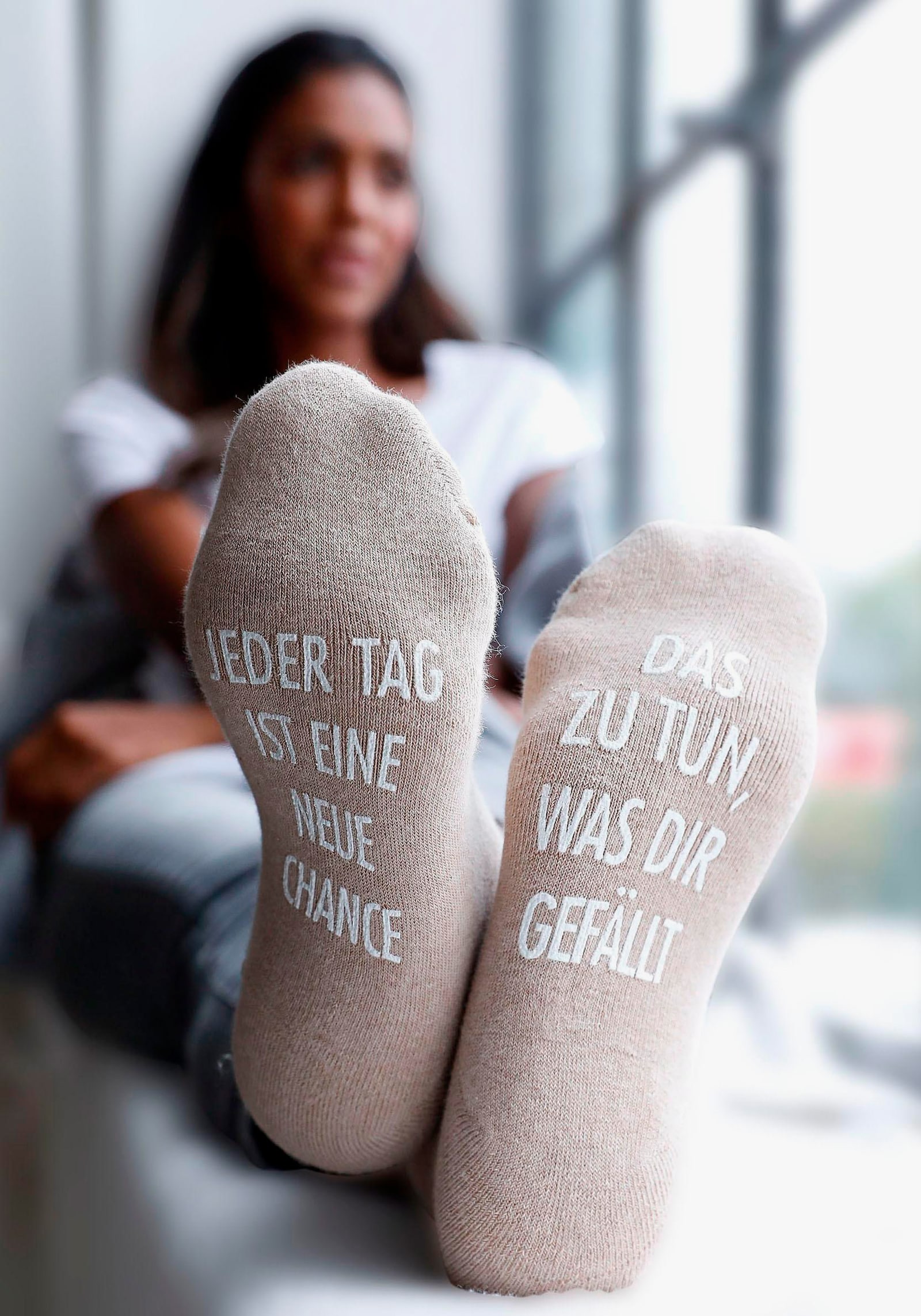 Arizona Kuschelsocken - rosa, camel, hellblau